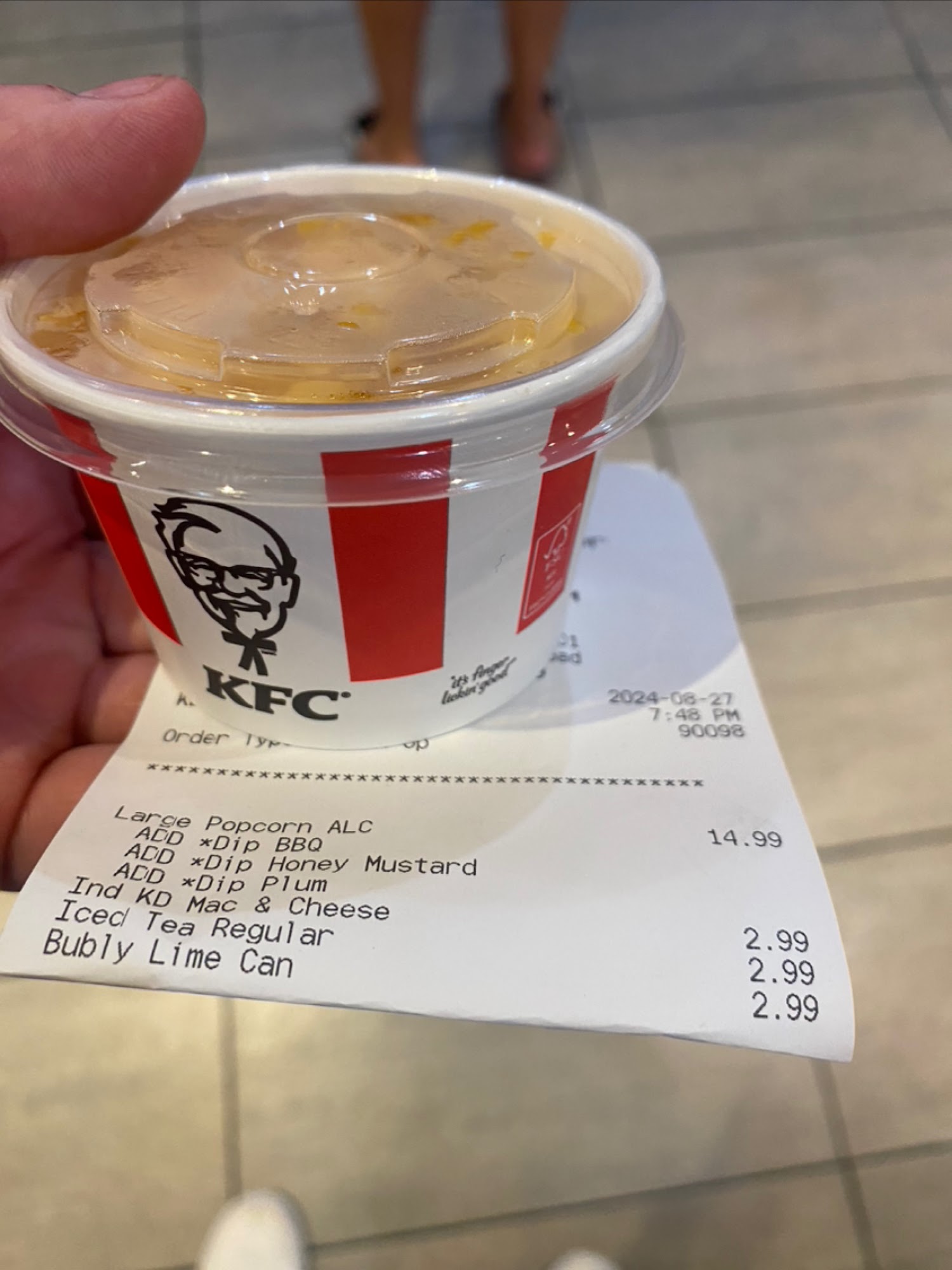 KFC Menu