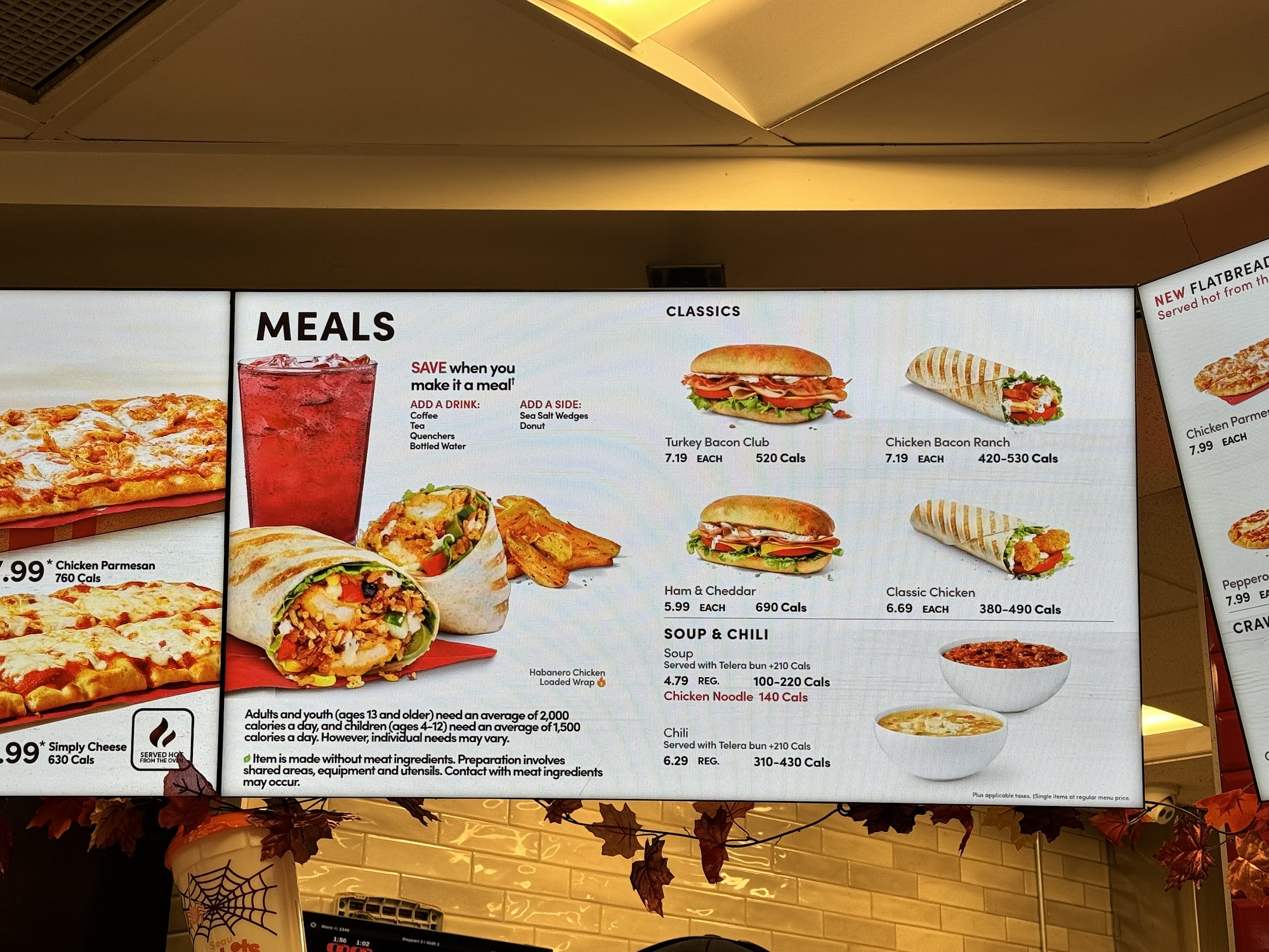 Tim Hortons Menu