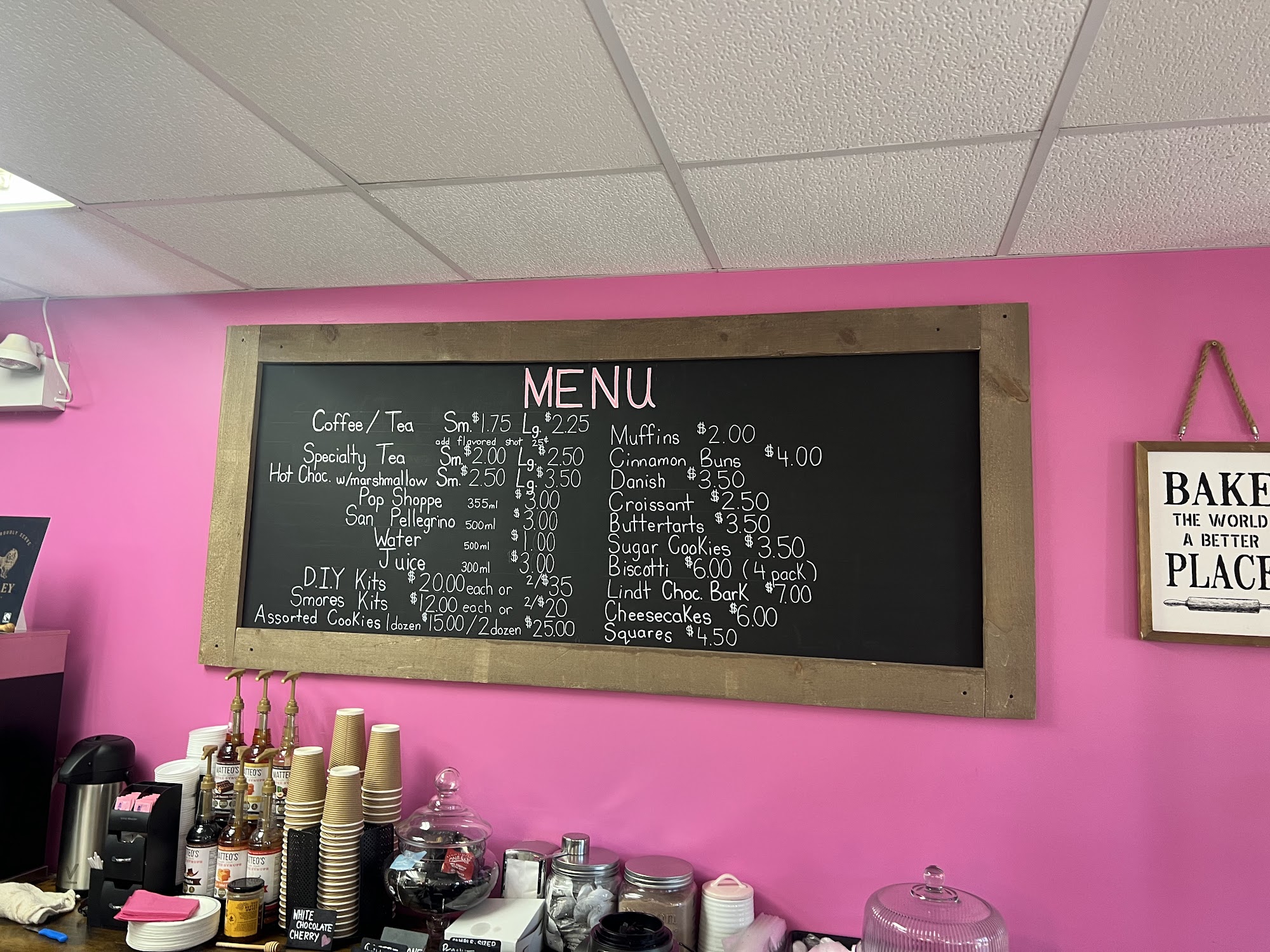 Bella Cakes Niagara Menu