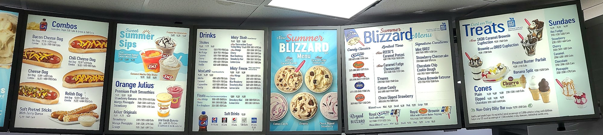 Dairy Queen (Treat) Menu