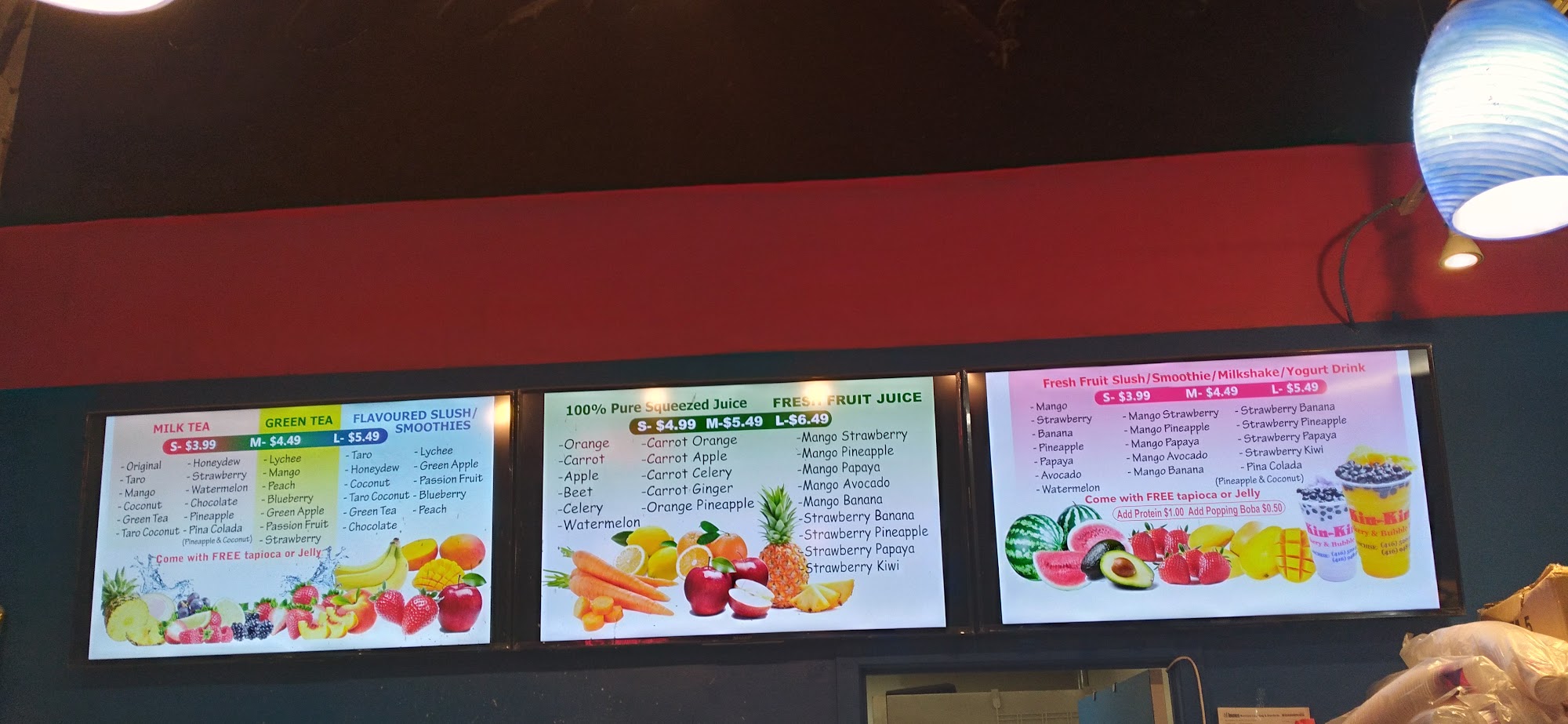 Kin Kin Bakery & Bubble Tea Menu