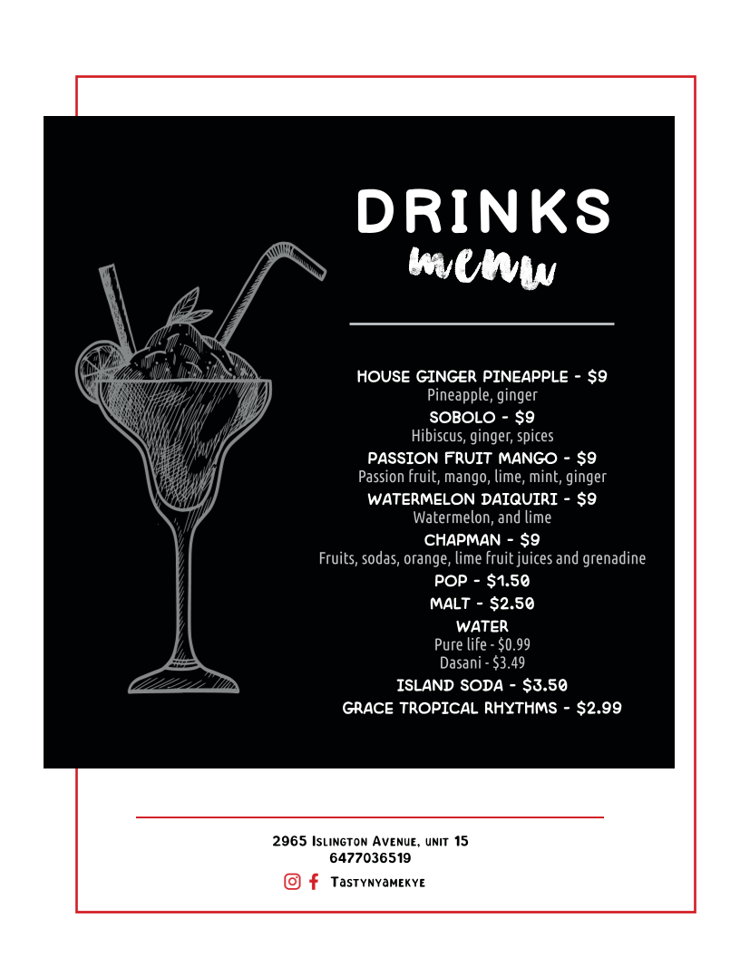 Nyamekye Menu