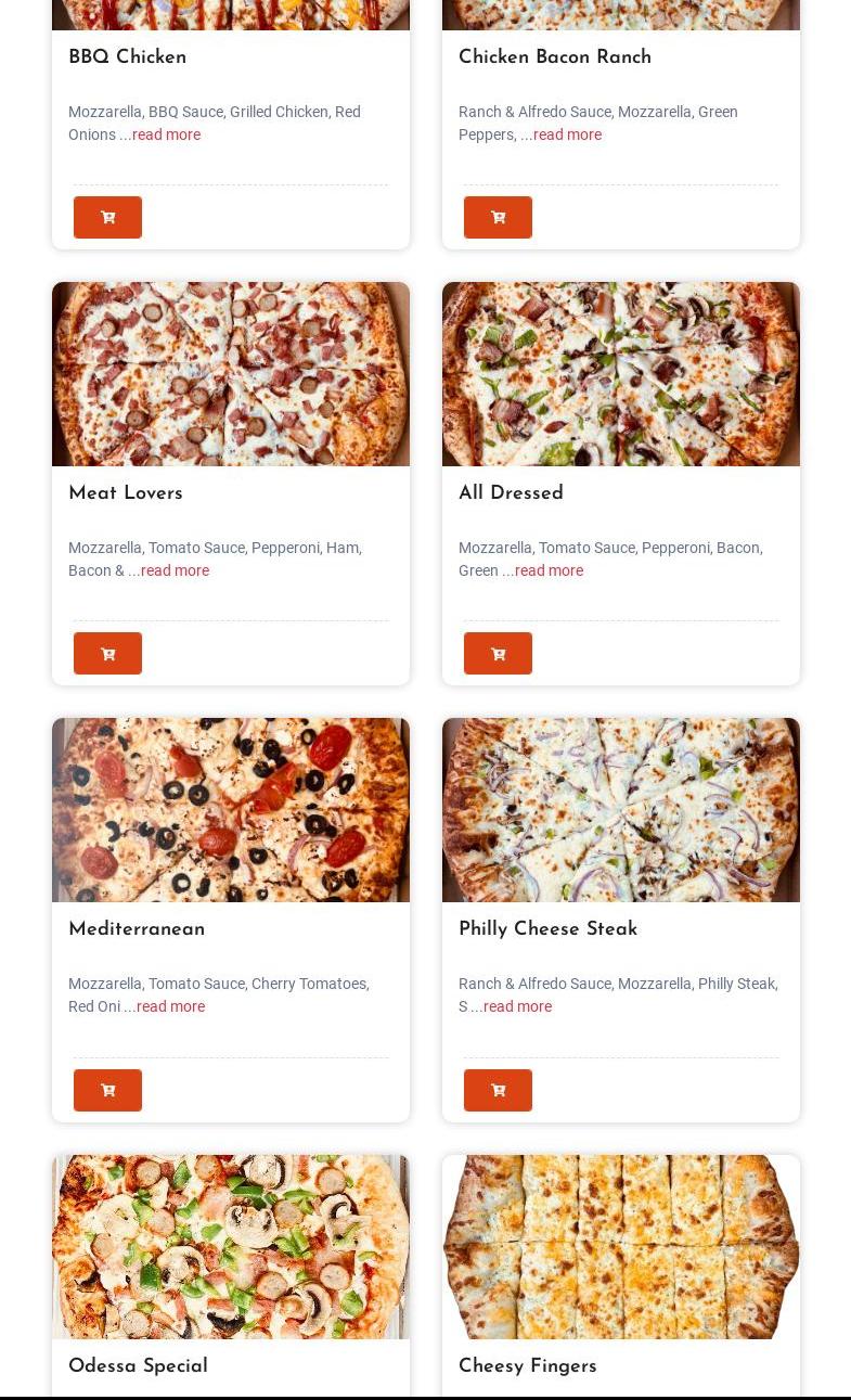 Odessa Food Market And Pizzeria Menu