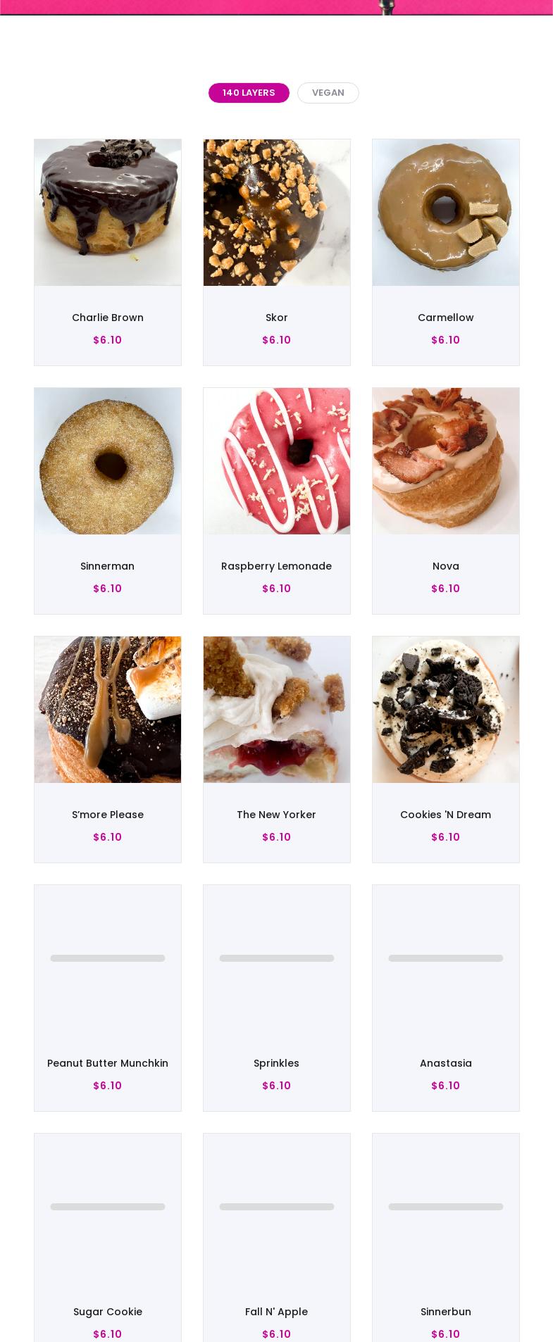 Holey Confections Orleans Menu