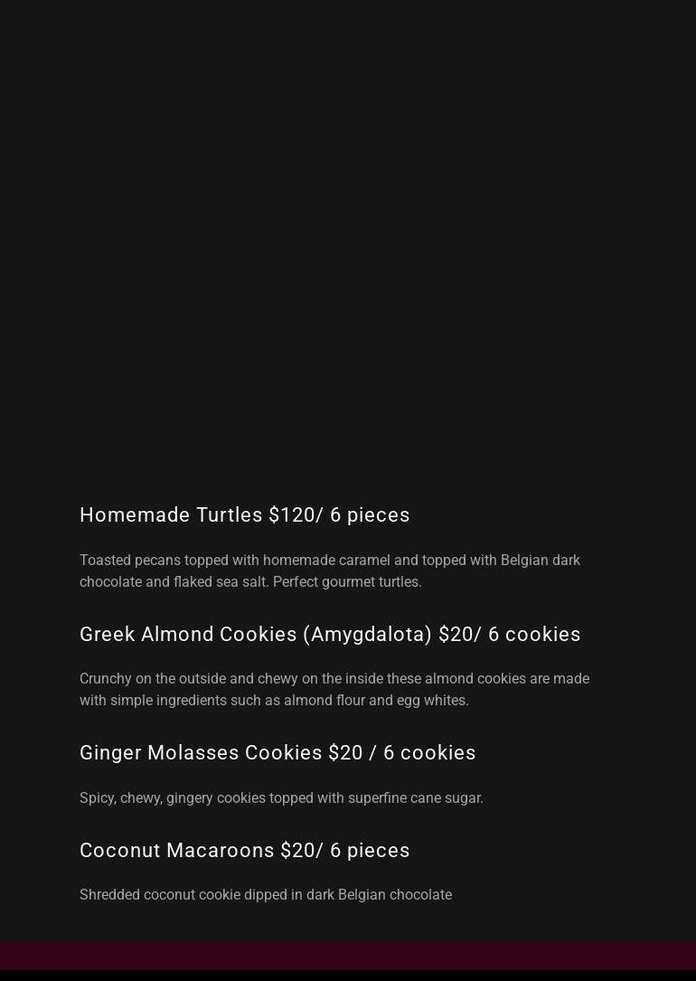 ORO HOME KITCHEN Menu