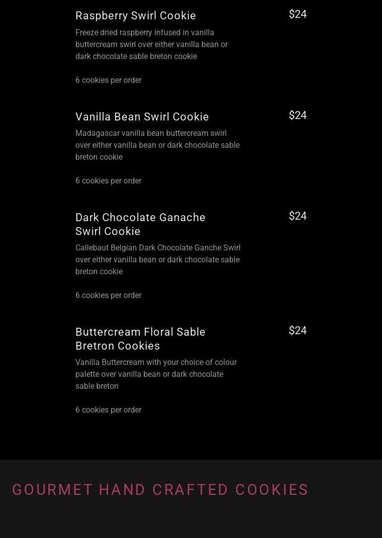 ORO HOME KITCHEN Menu