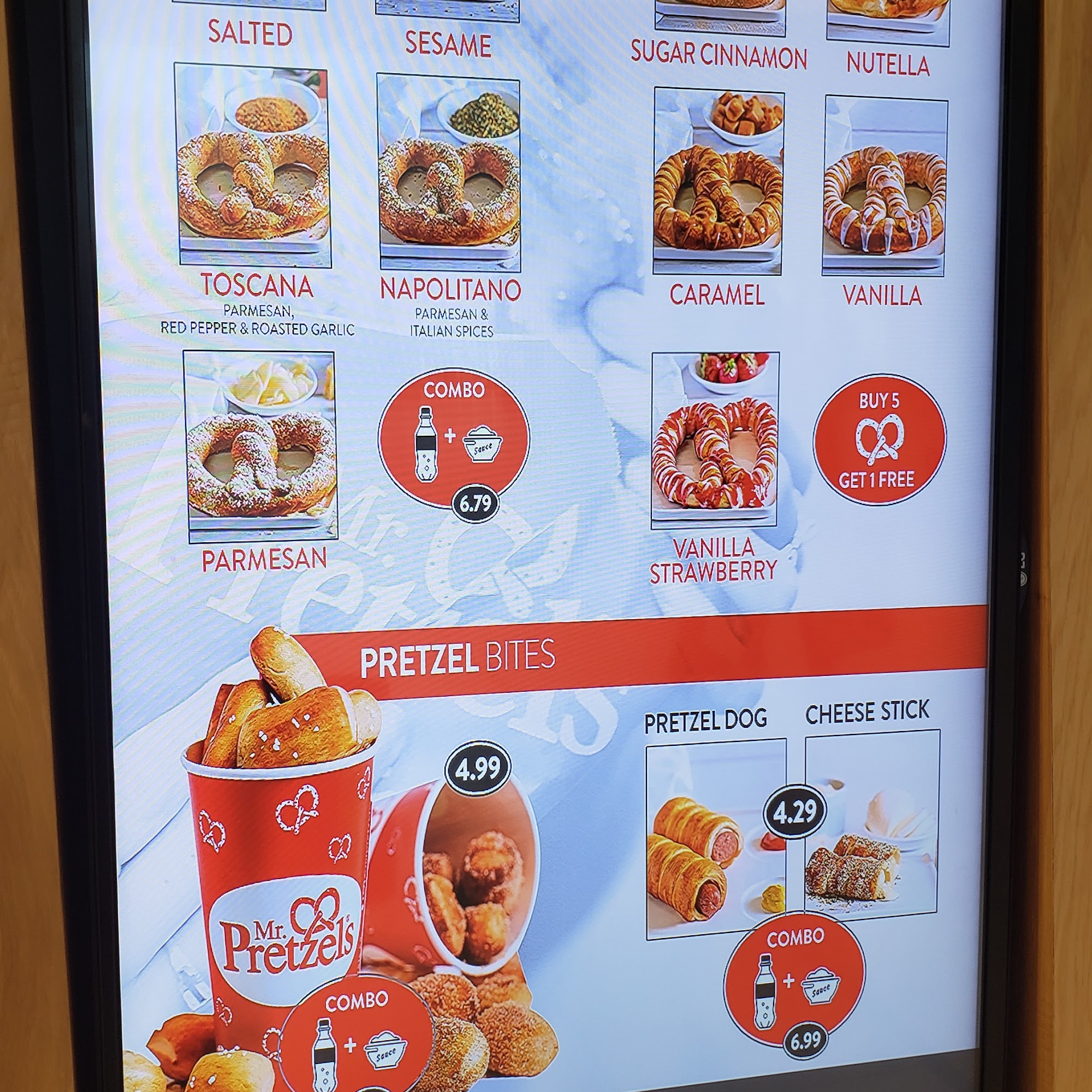 Mr. Pretzels Menu