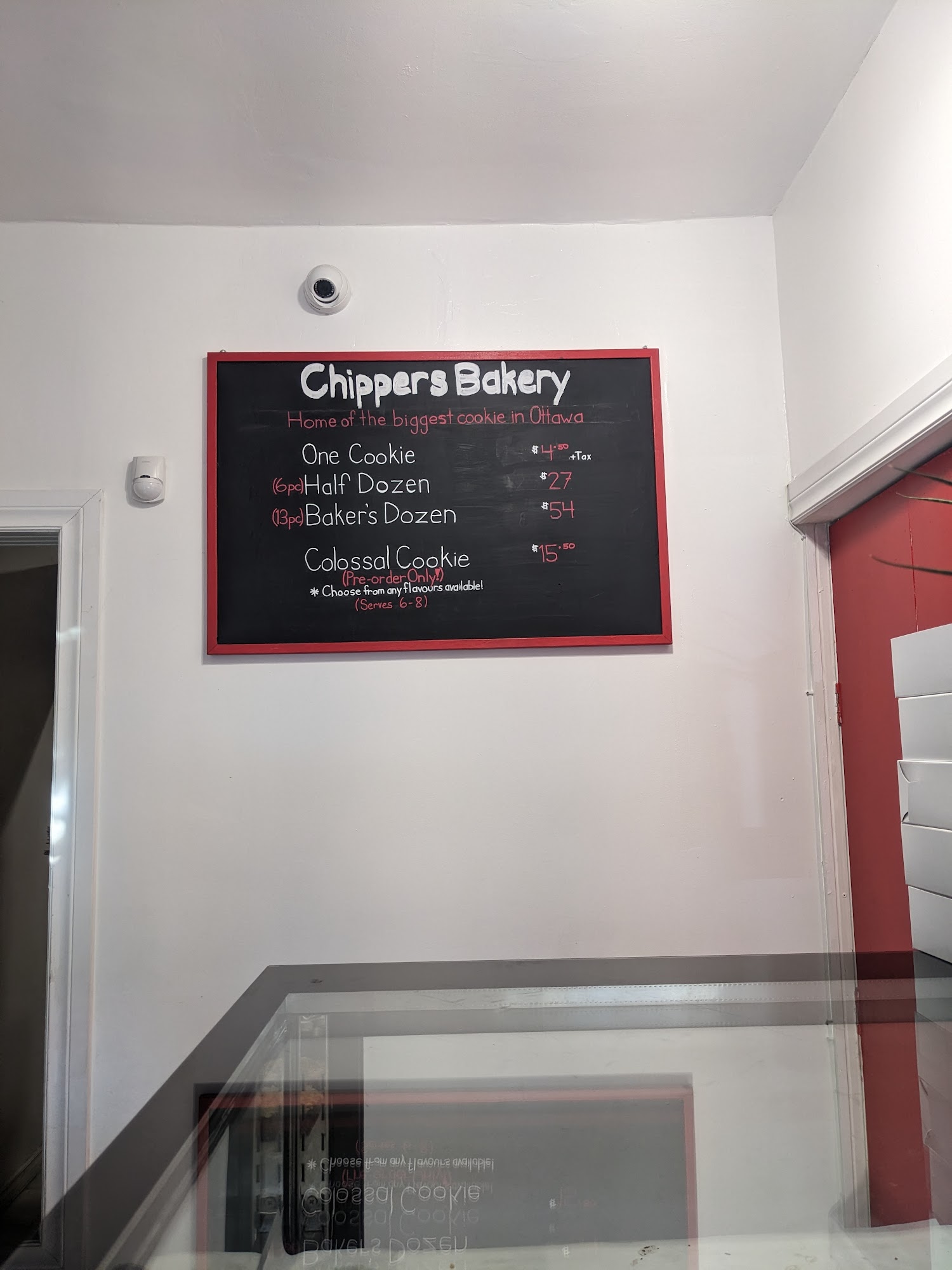 Chippers Bakery Menu
