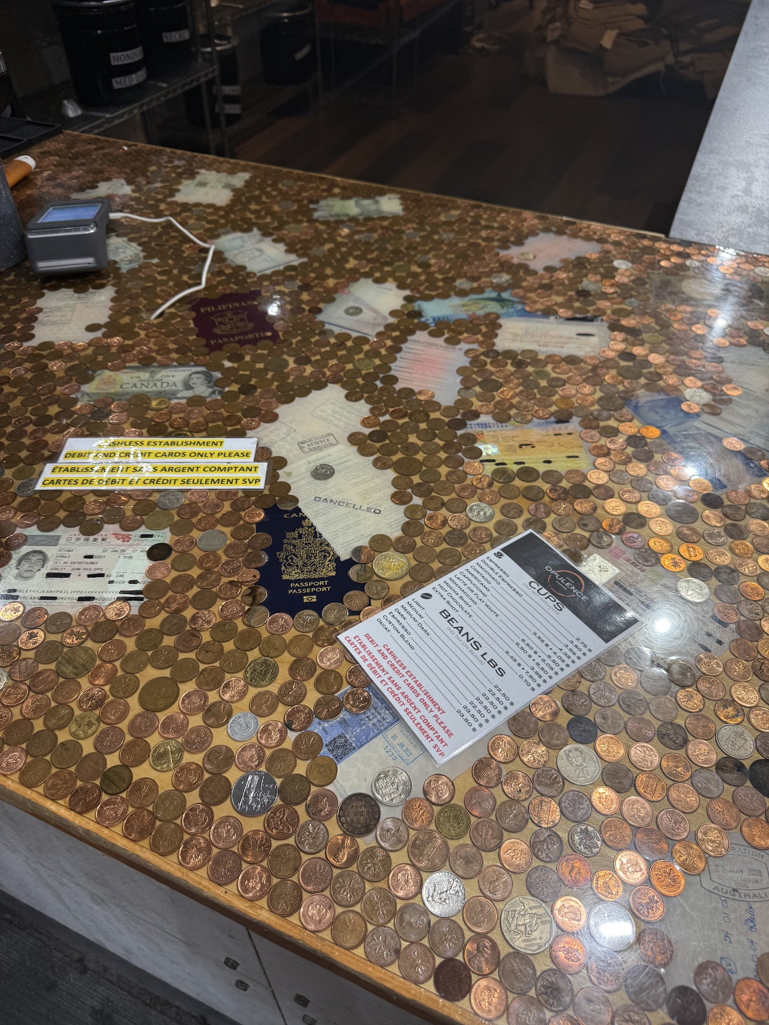 Opulence Coffee Menu