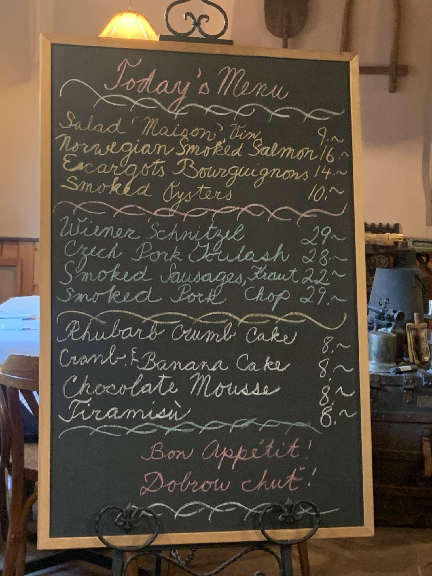 Copper Kettle Restaurant Menu