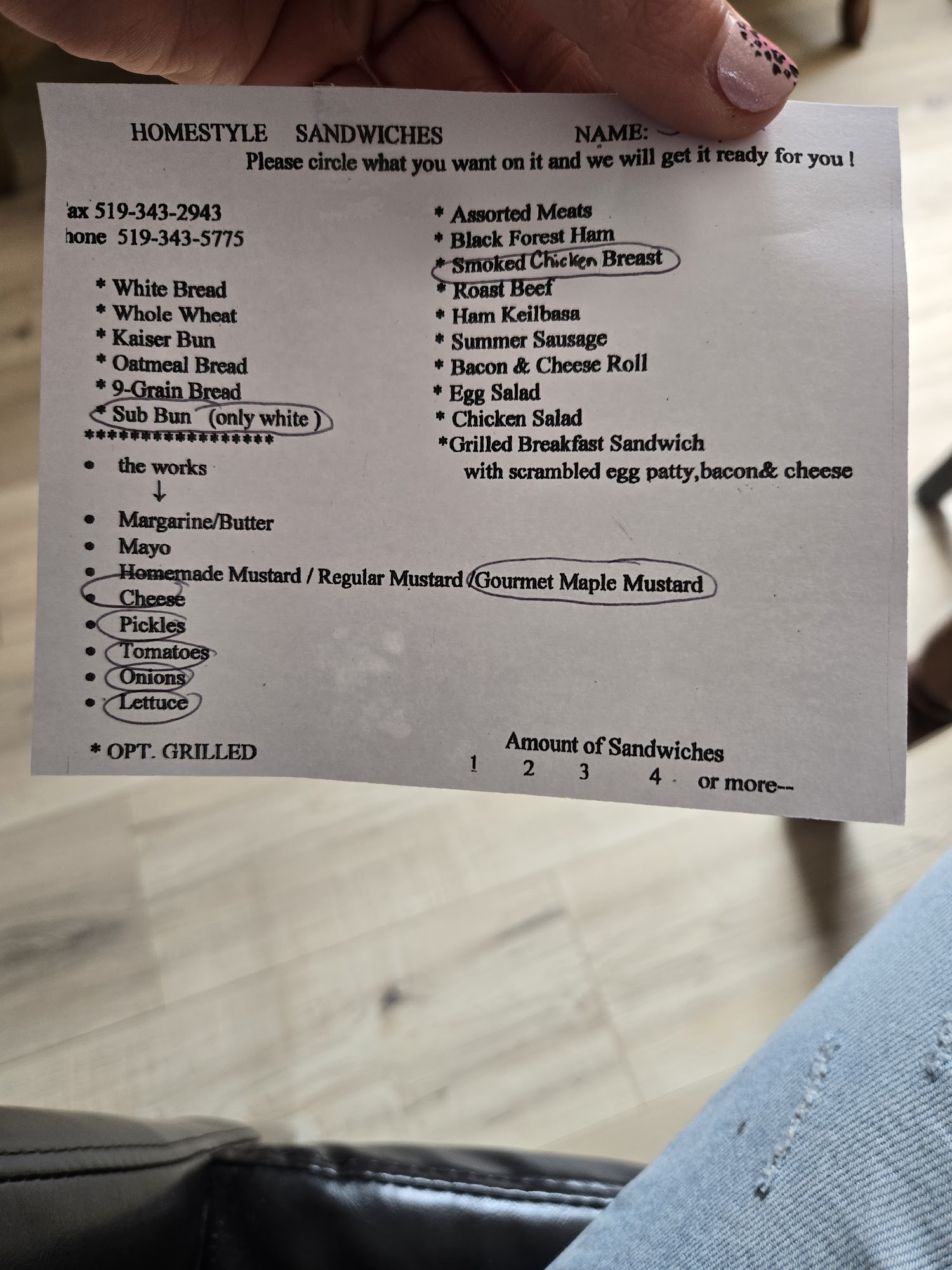 HomeStyle Flavours Menu