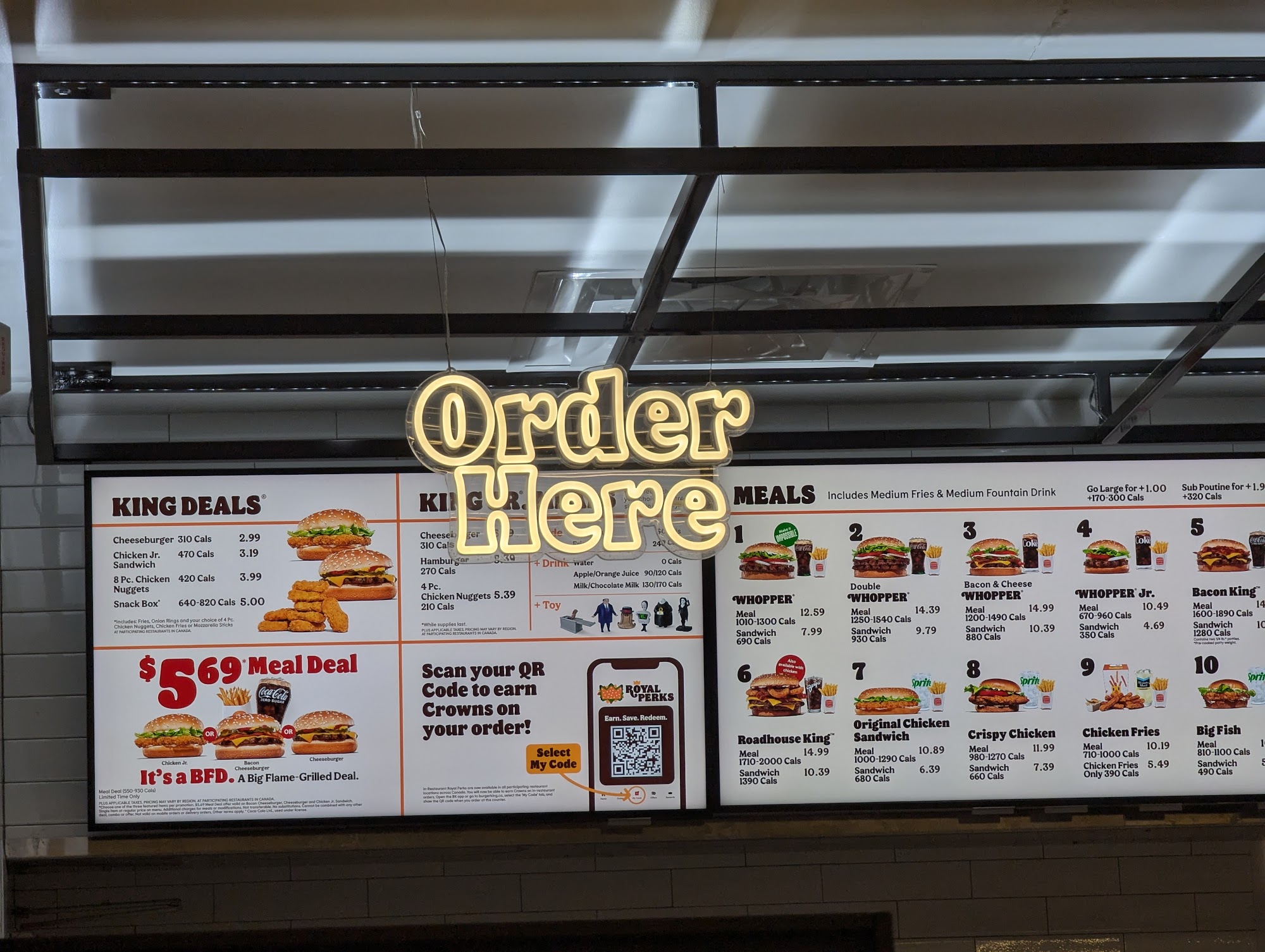 Burger King Menu