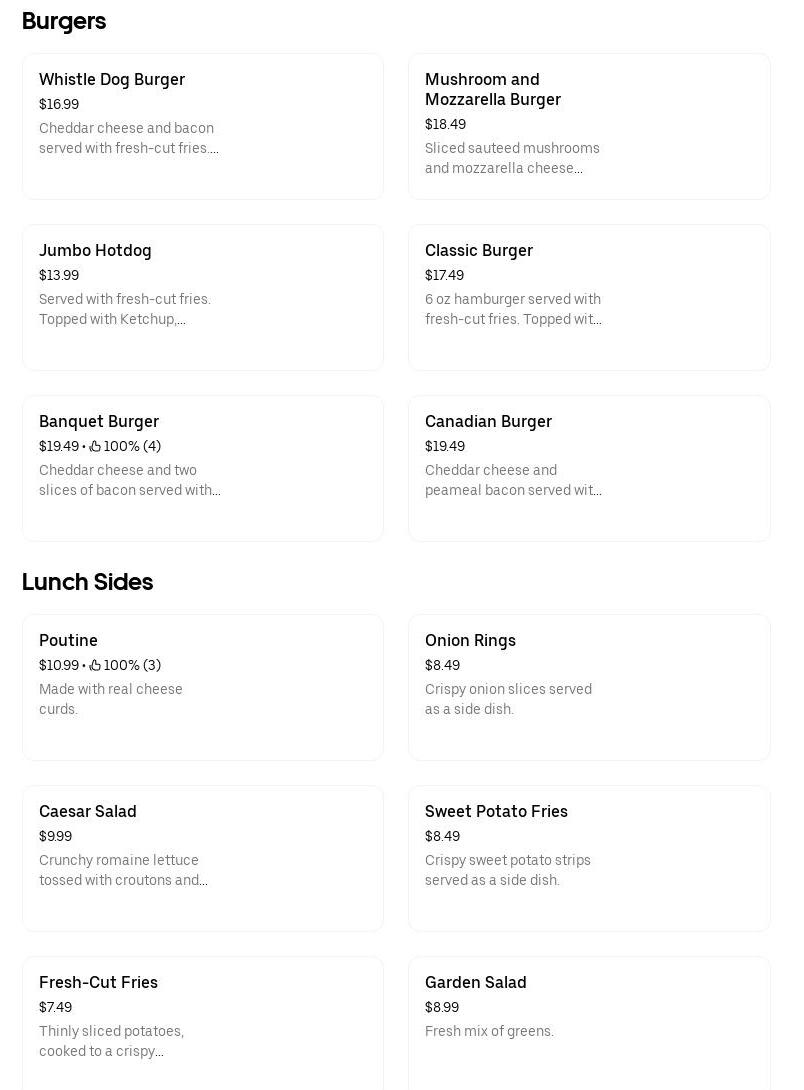 North End Diner Menu