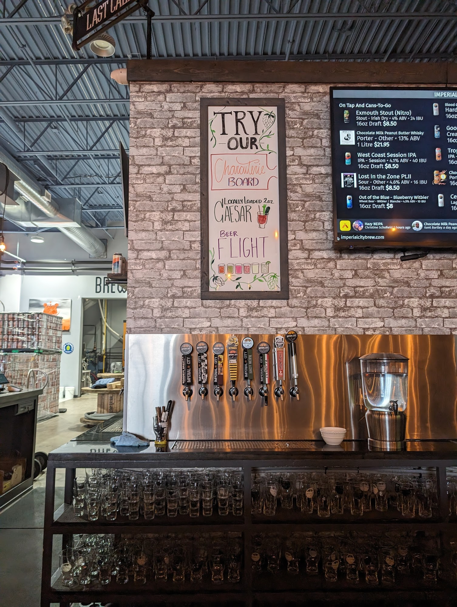 Imperial City Brew House Menu