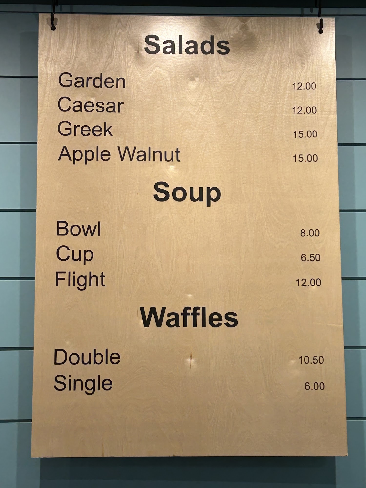 Lighthouse Cafe Menu