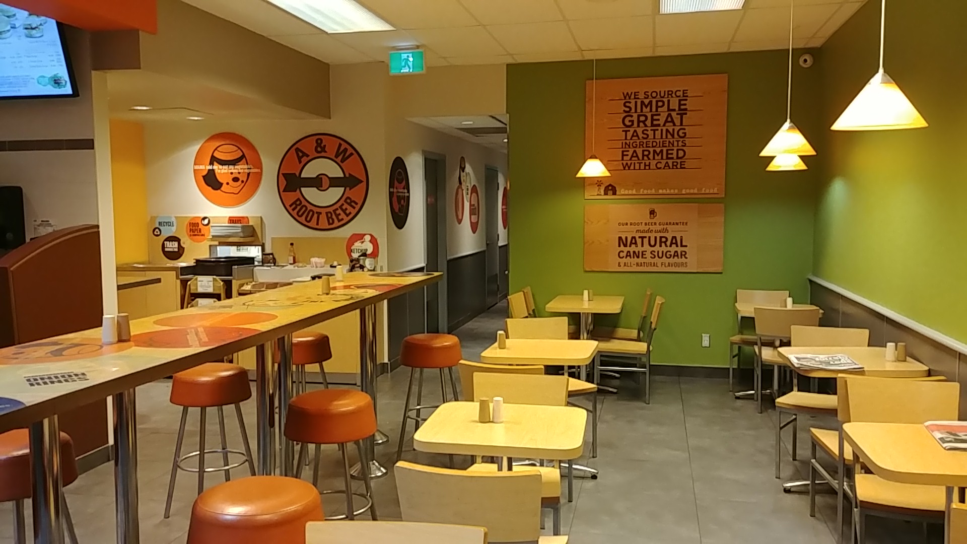 A&W Canada Menu