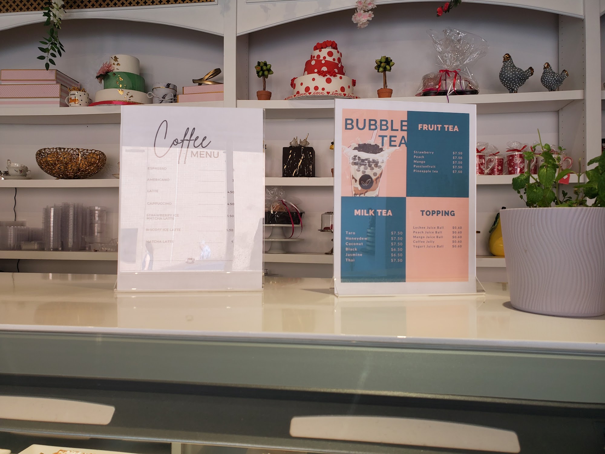 Bake and Cake cafe Menu