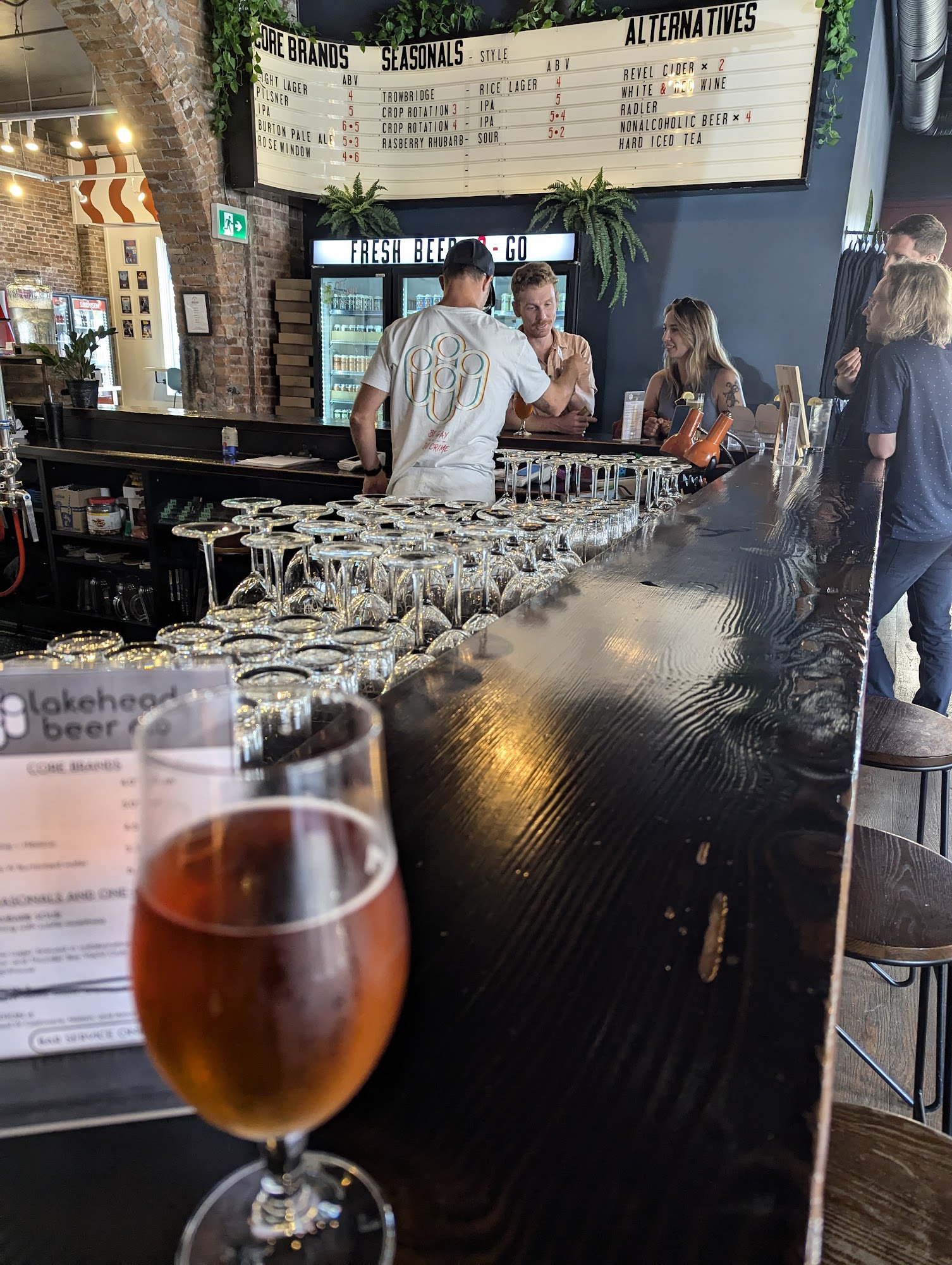 Lakehead Beer Company Menu
