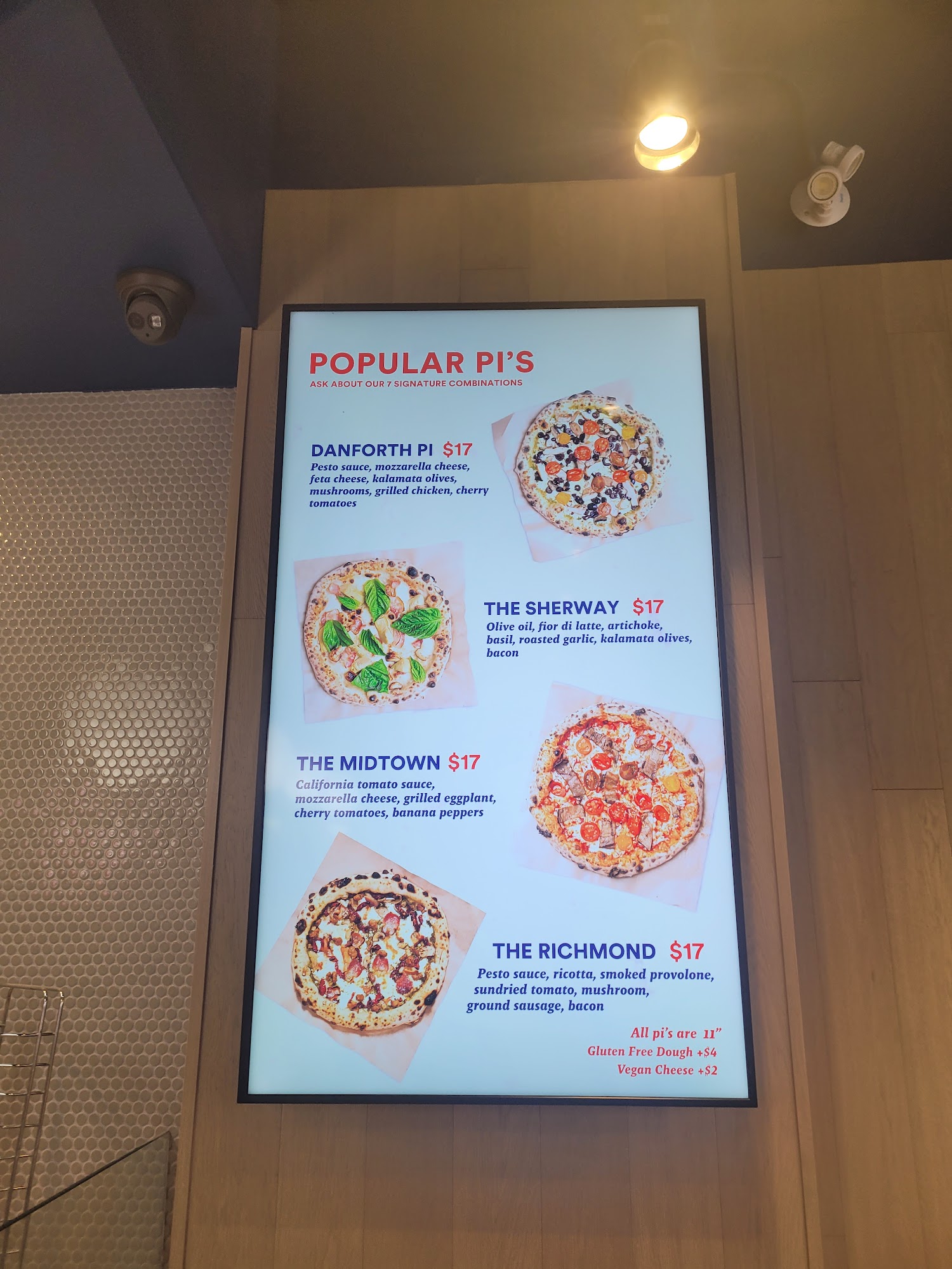 Pi Co. Pizza Bar Menu