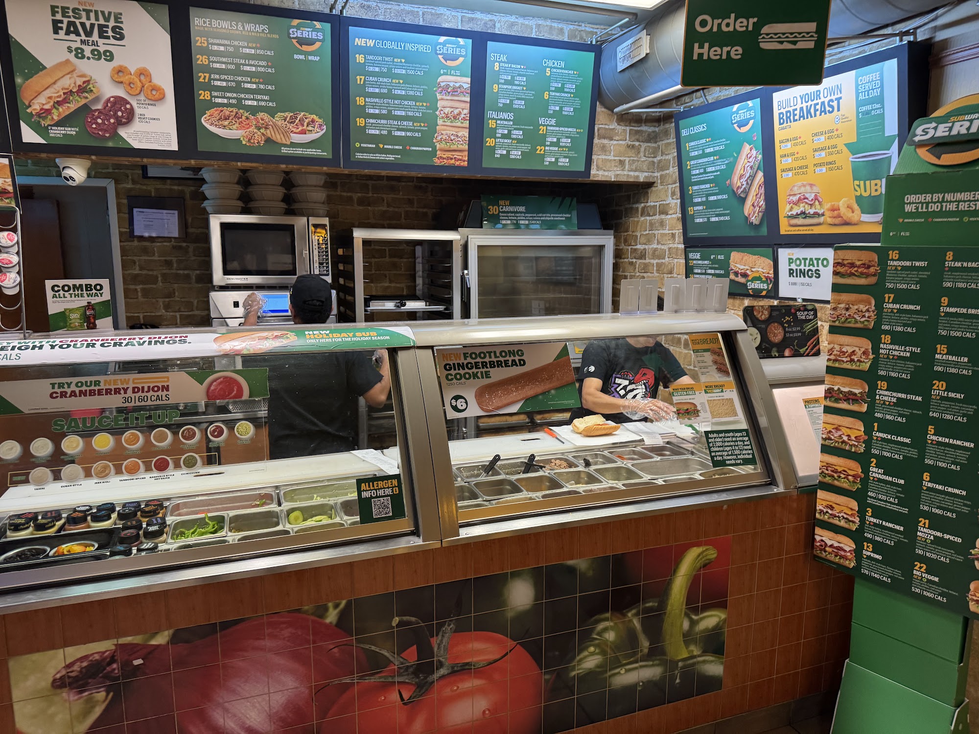 Subway Menu