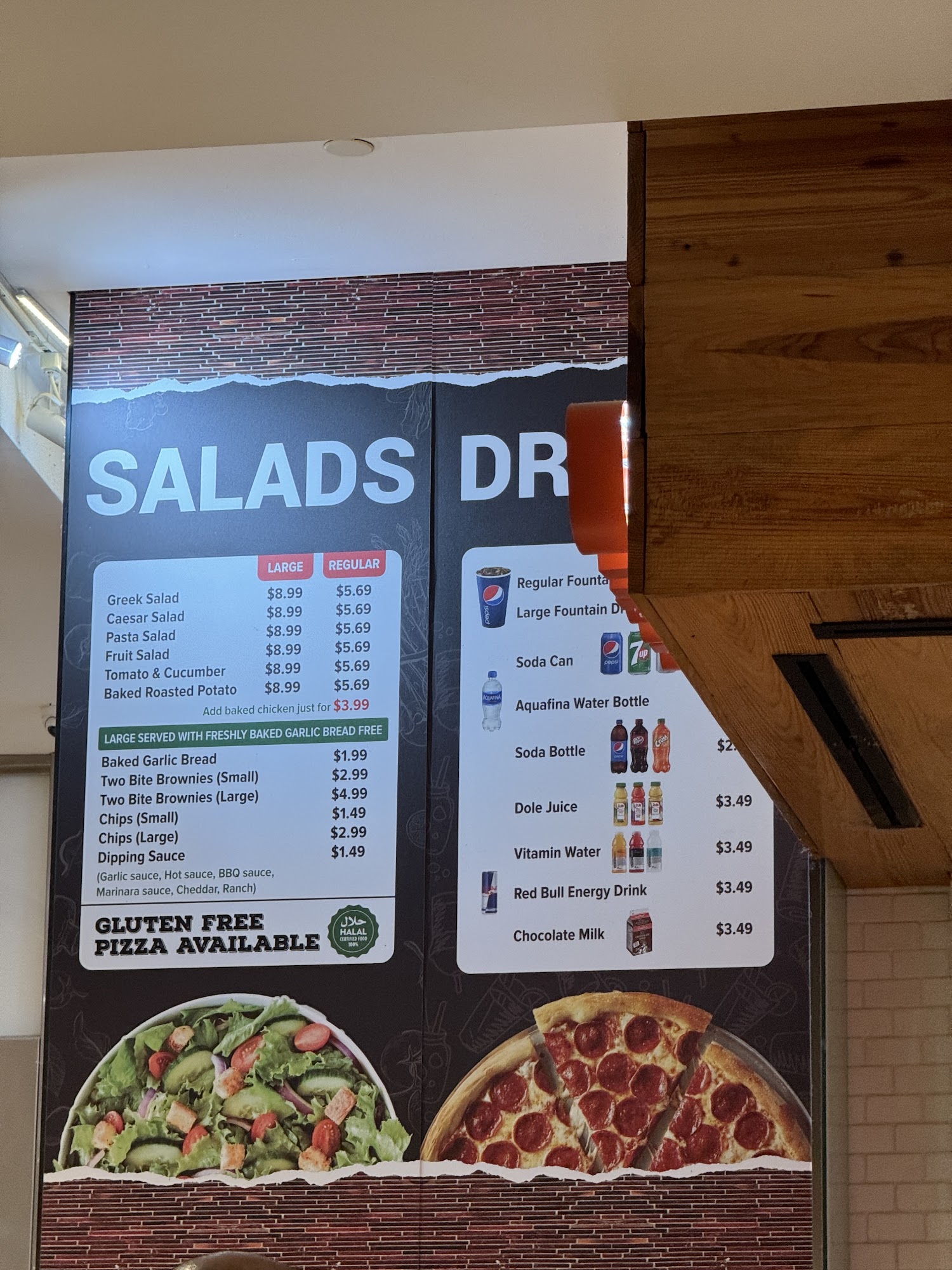 Sbarro Menu