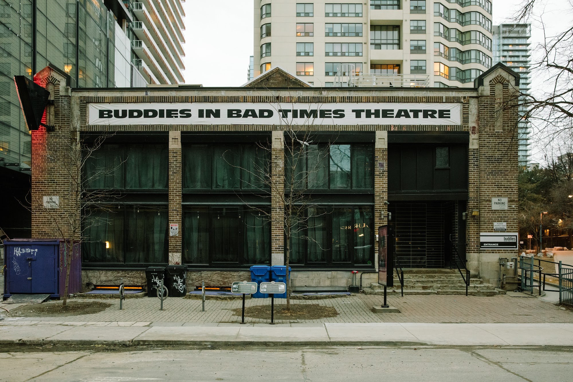 Buddies in Bad Times Theatre Menu