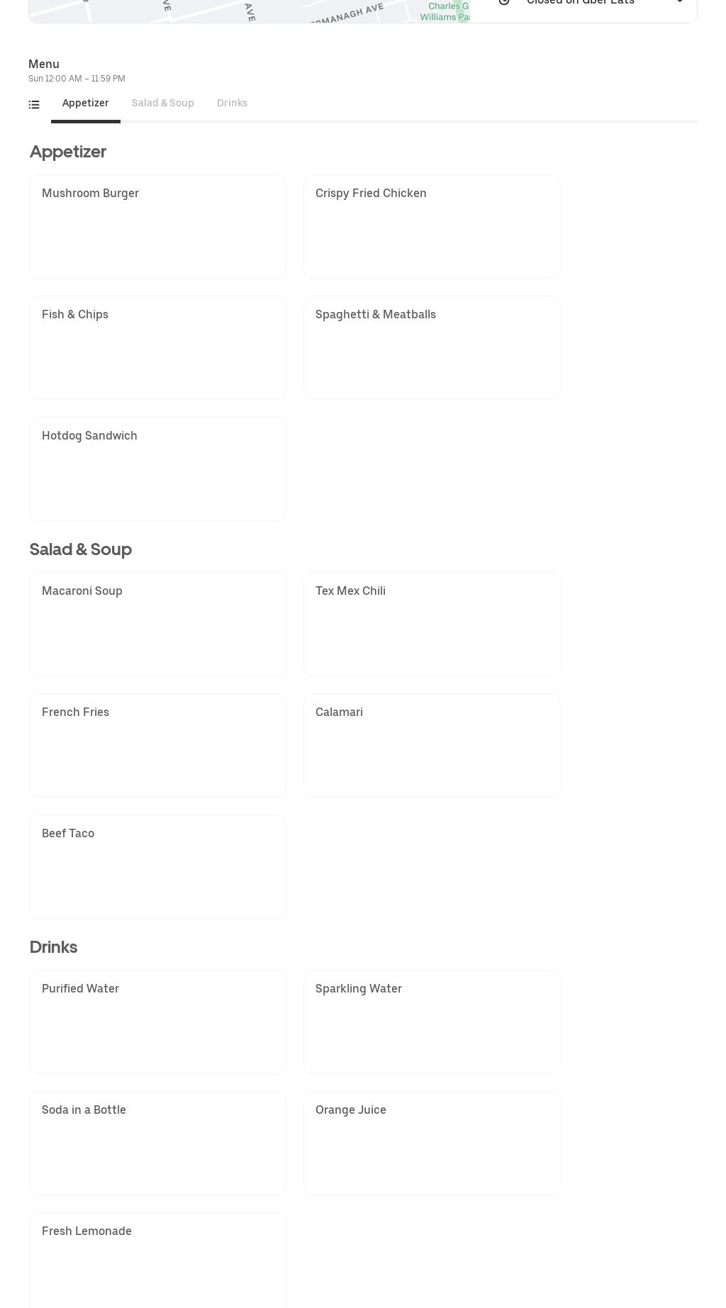 Chicago Bakery and Deli Menu