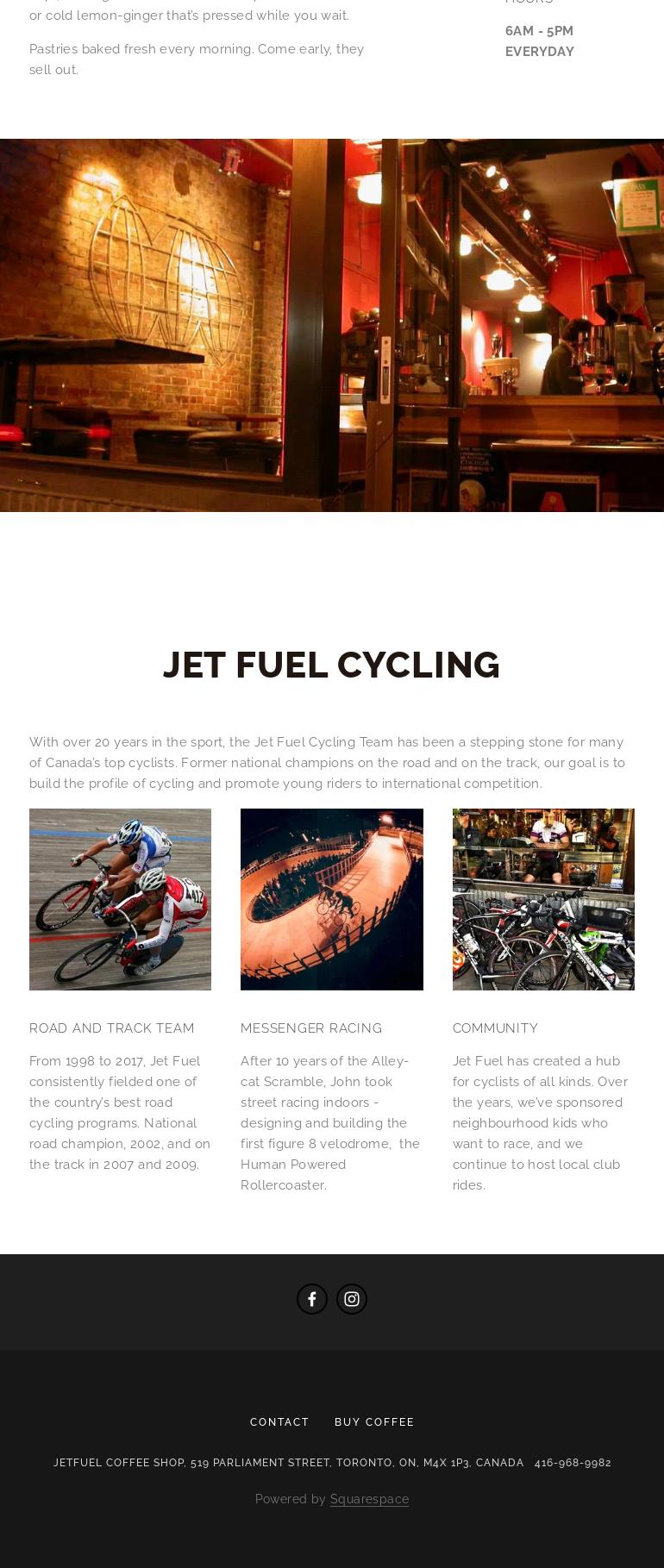 JetFuel Coffee Shop Menu