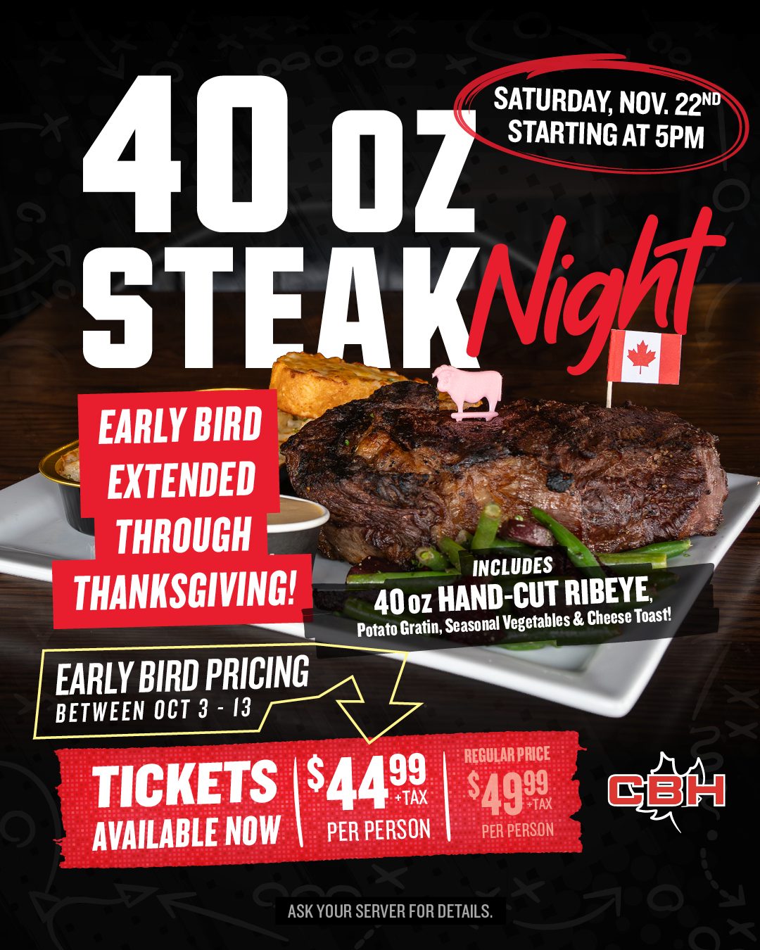 Molson Canadian Brew House Menu