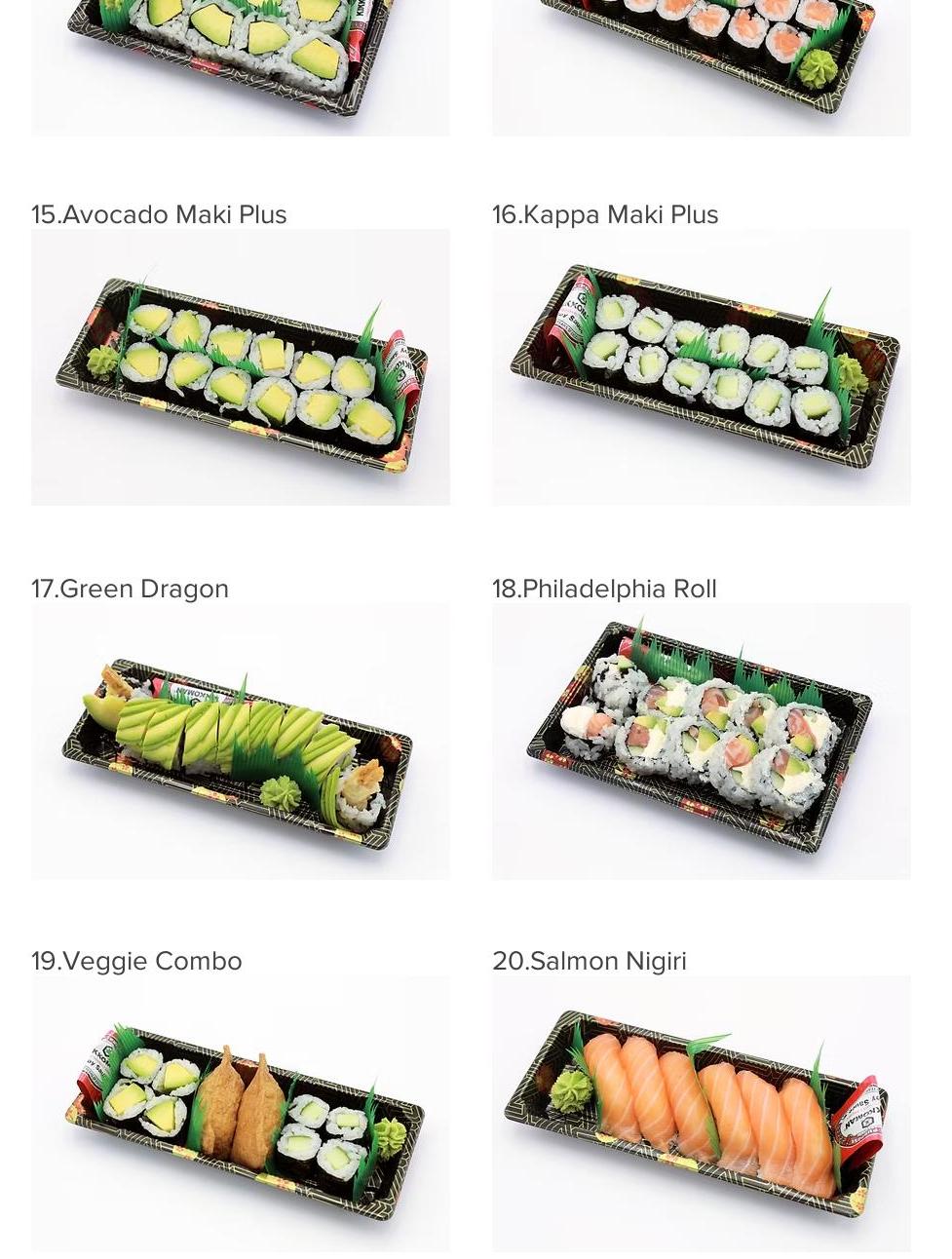 Sushi-Q Menu