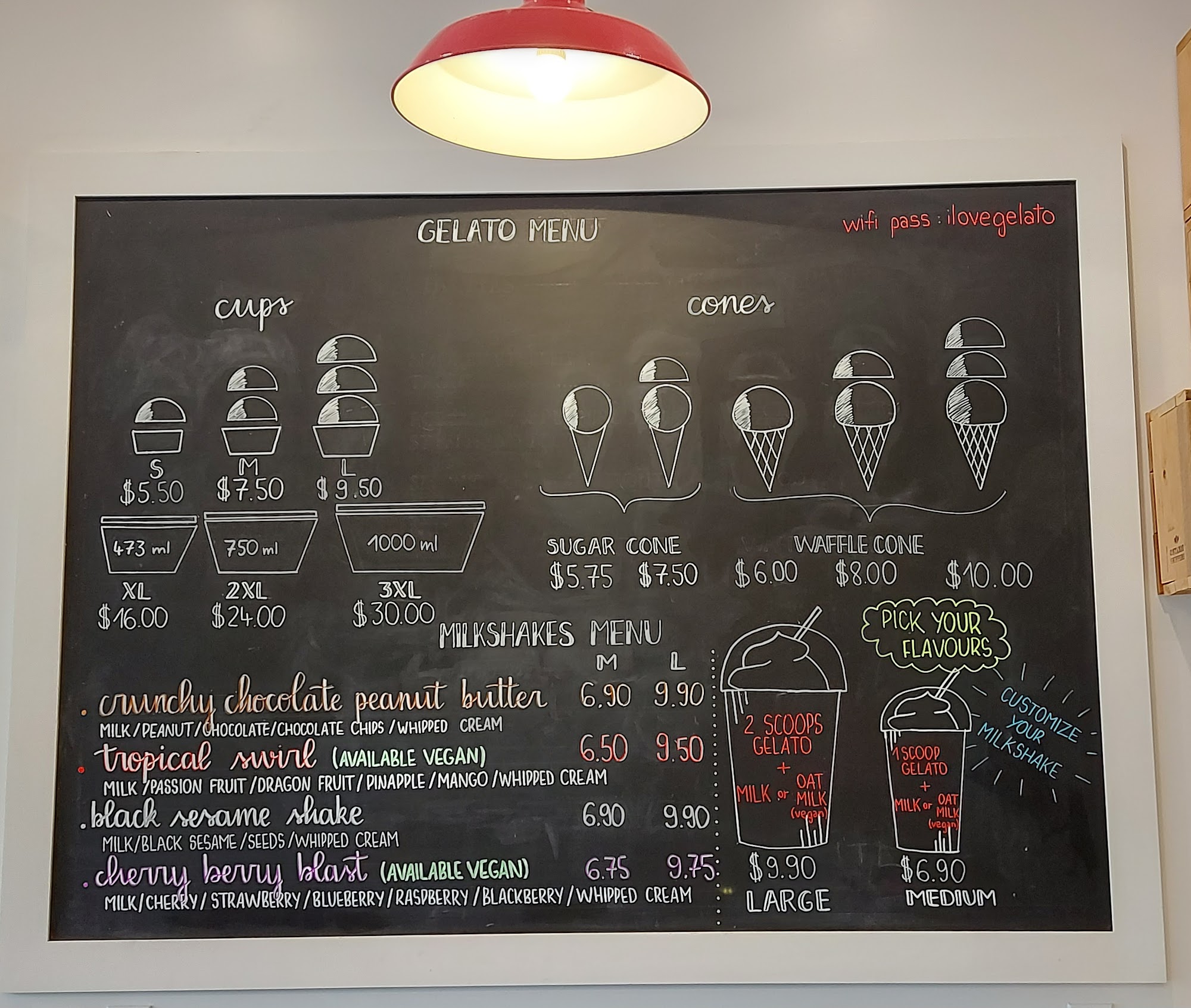 GelaTeo Cafe Menu