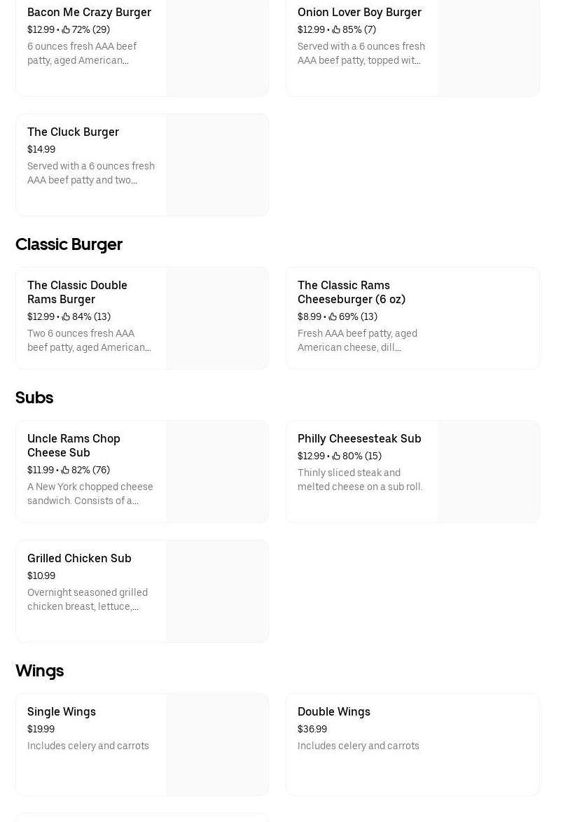 BURGERS (by MAZADAR) Menu