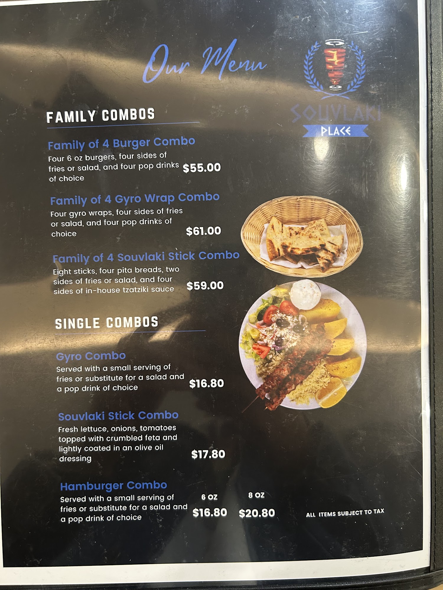 Souvlaki Place Menu