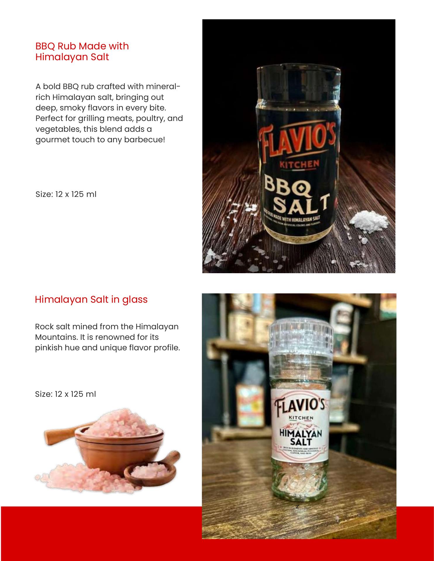 Flavio`s Kitchen Menu