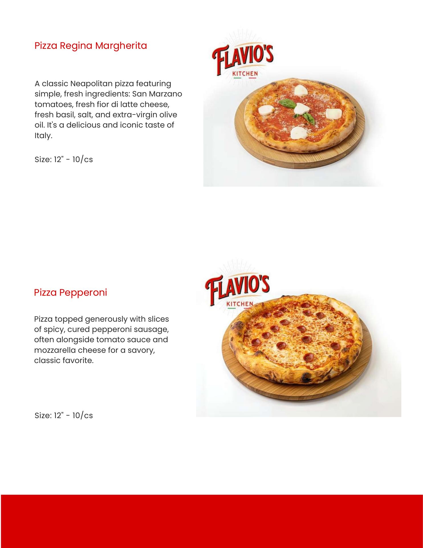 Flavio`s Kitchen Menu