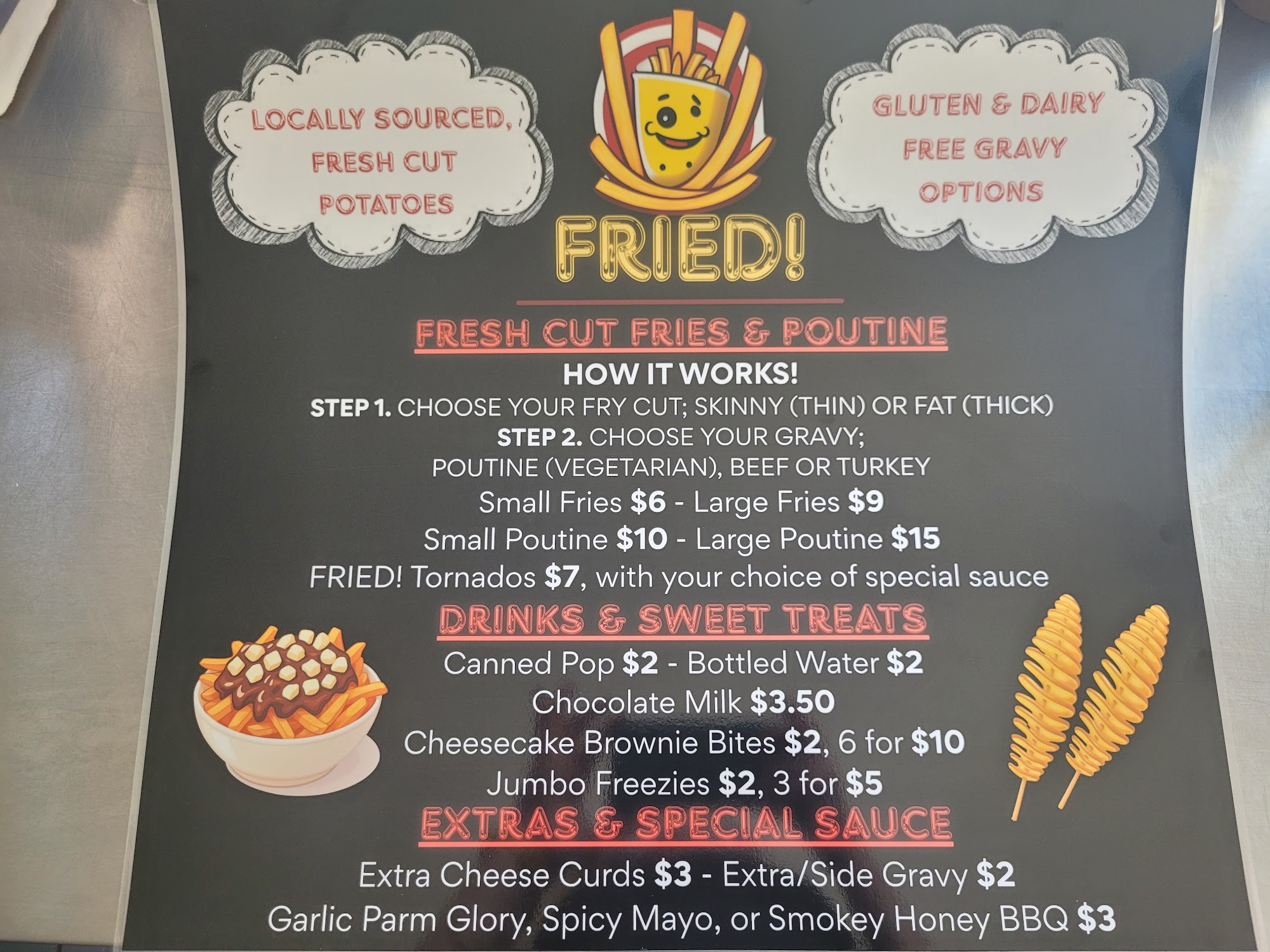 FRIED! Poutinerie Menu