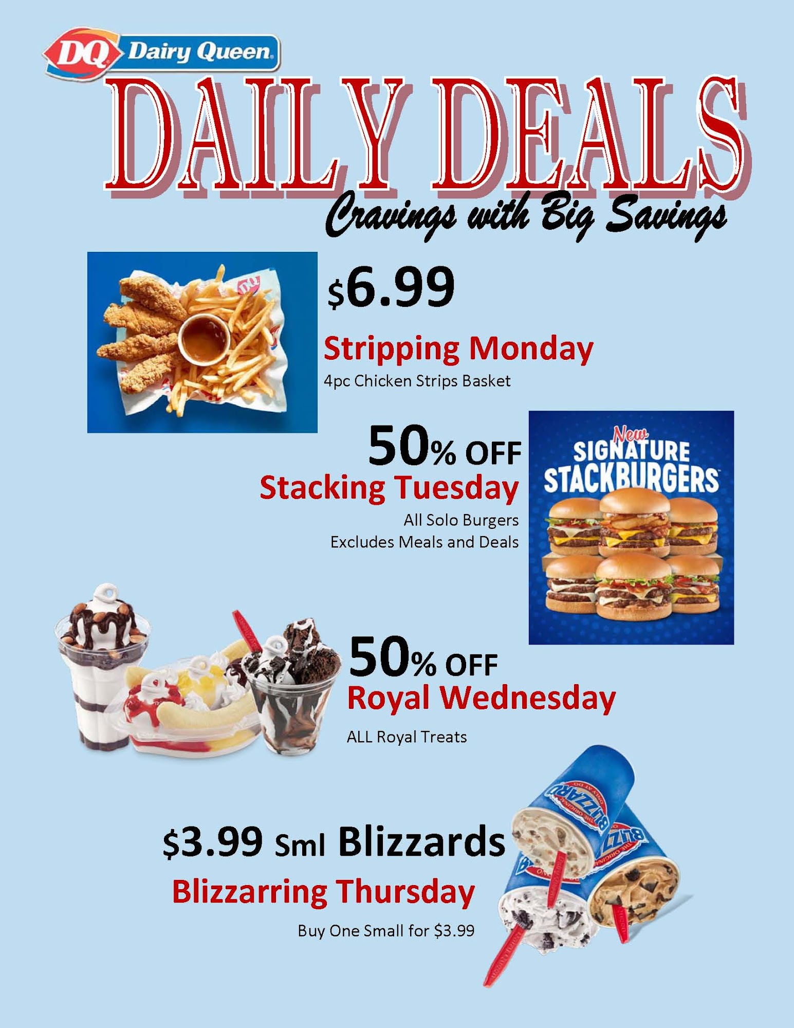 Dairy Queen Grill & Chill Menu