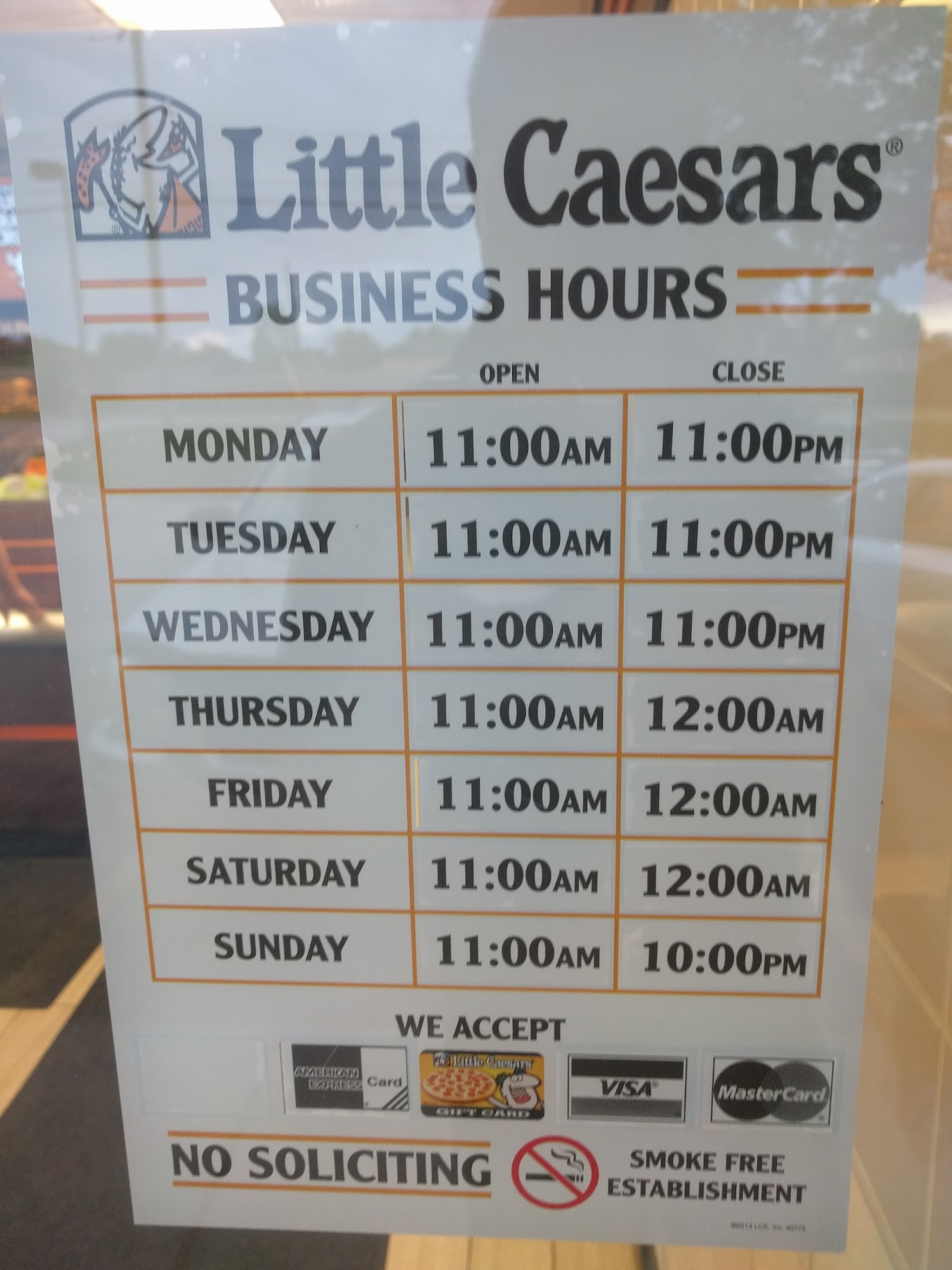 Little Caesars Pizza Menu