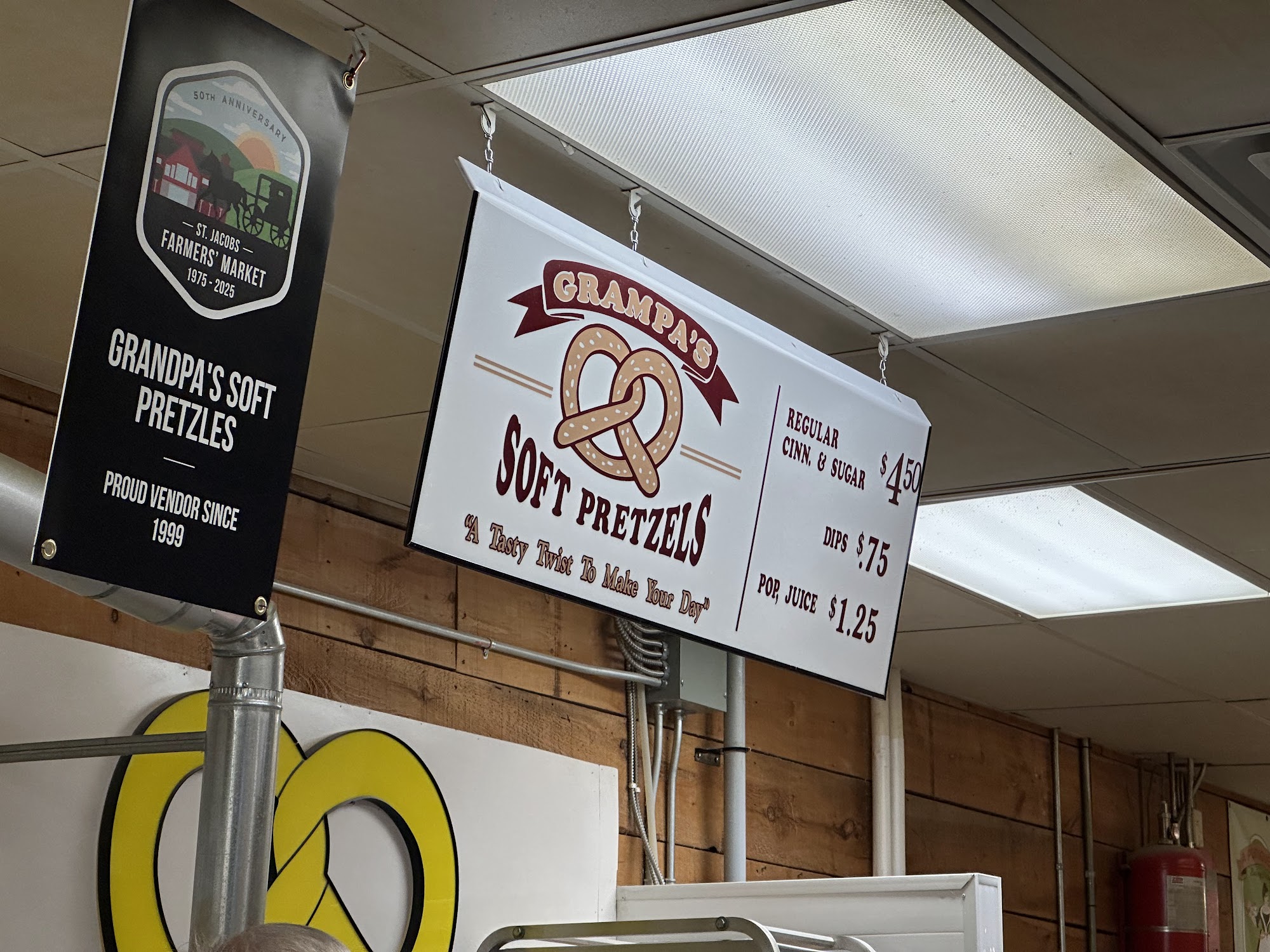 Grampa's Soft Pretzels Menu