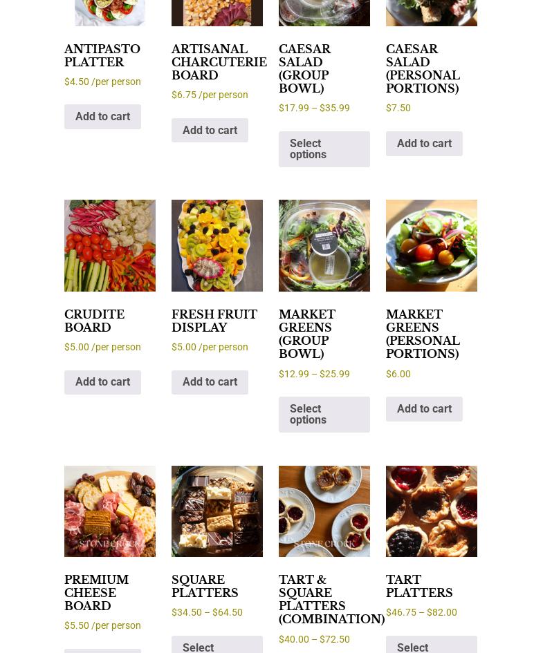 The Stone Crock Cafe Menu