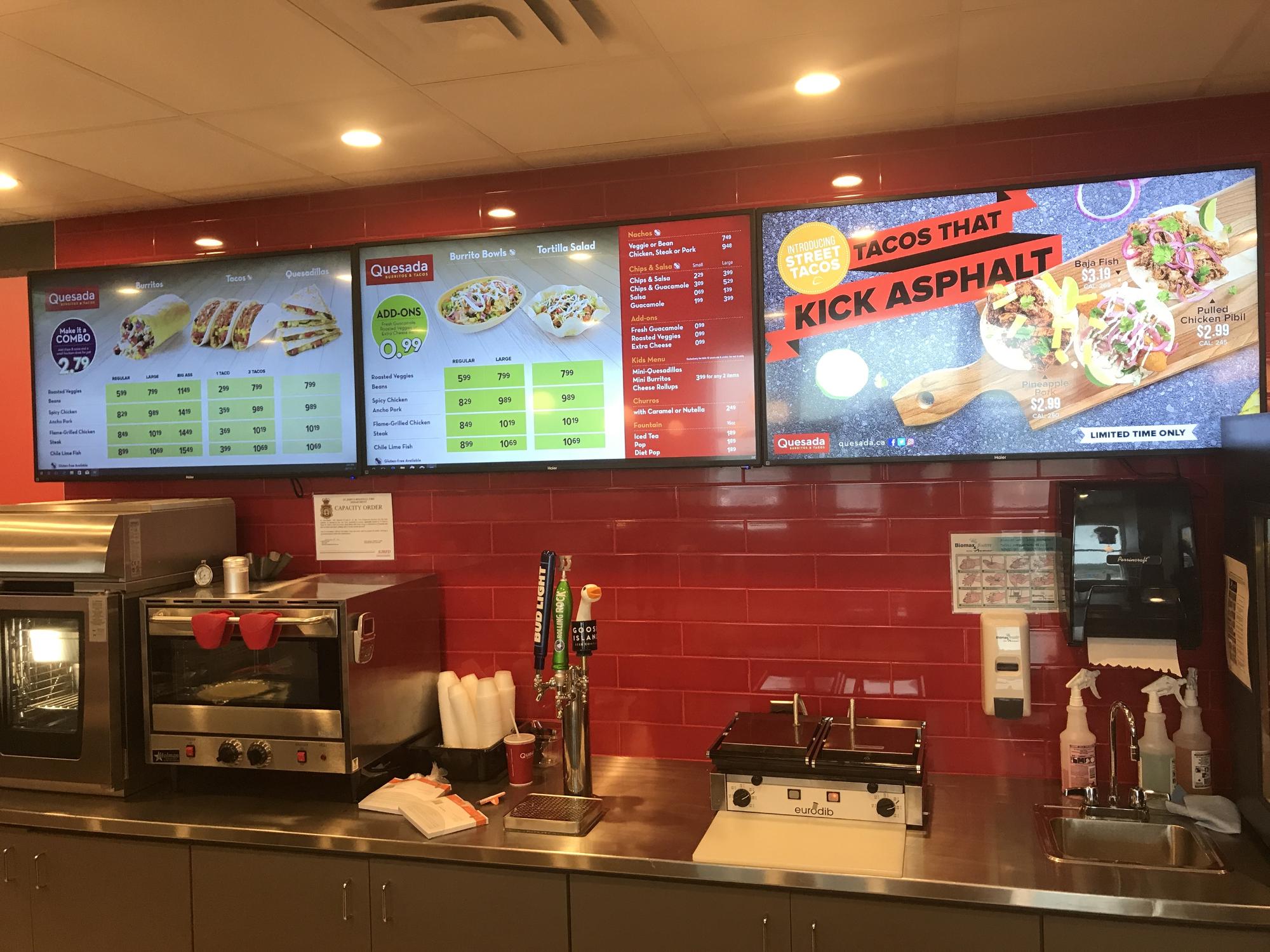 Quesada Burritos & Tacos Menu