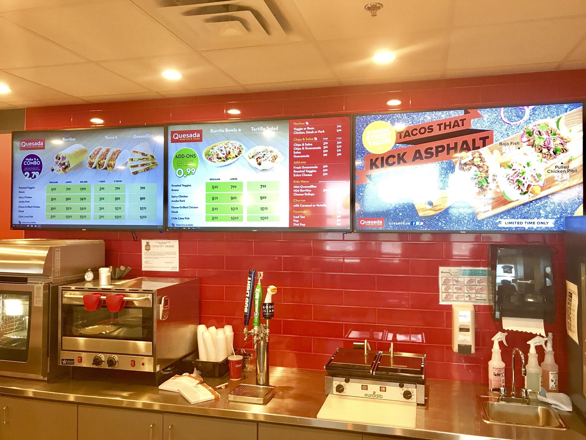 Quesada Burritos & Tacos Menu