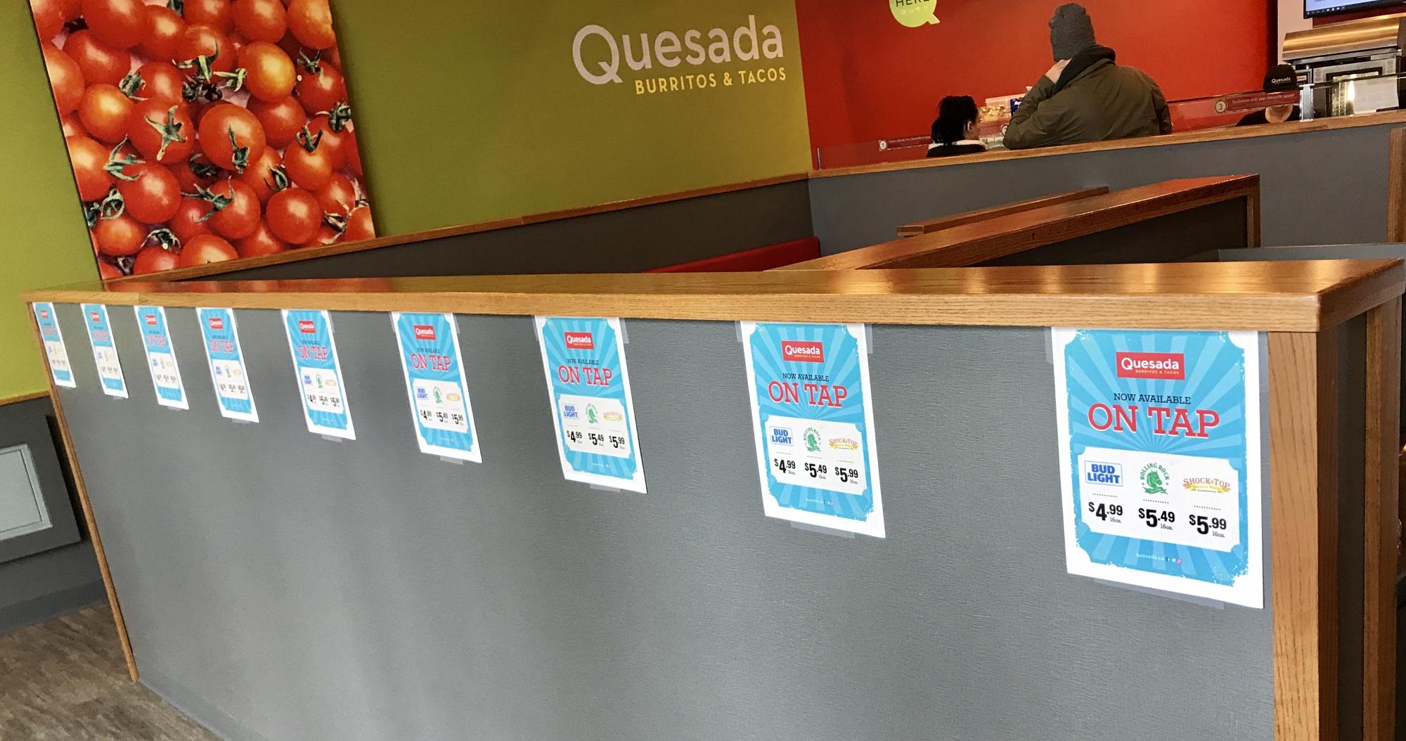 Quesada Burritos & Tacos Menu