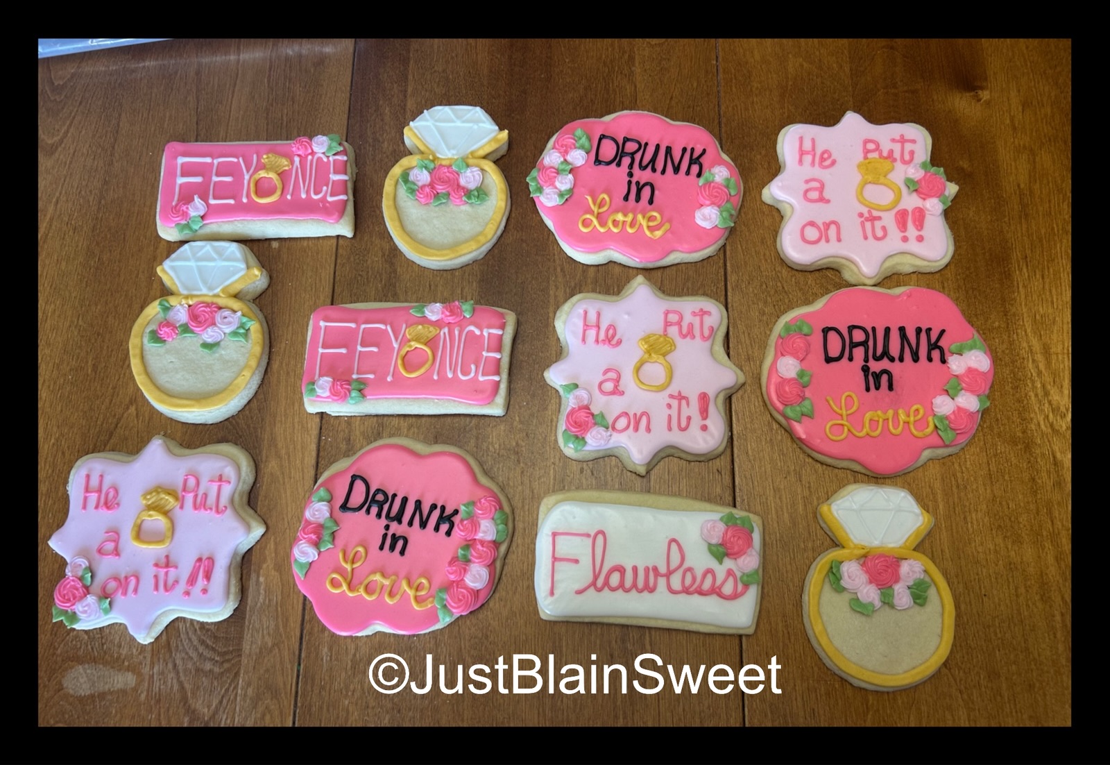 Just Blain Sweet Menu