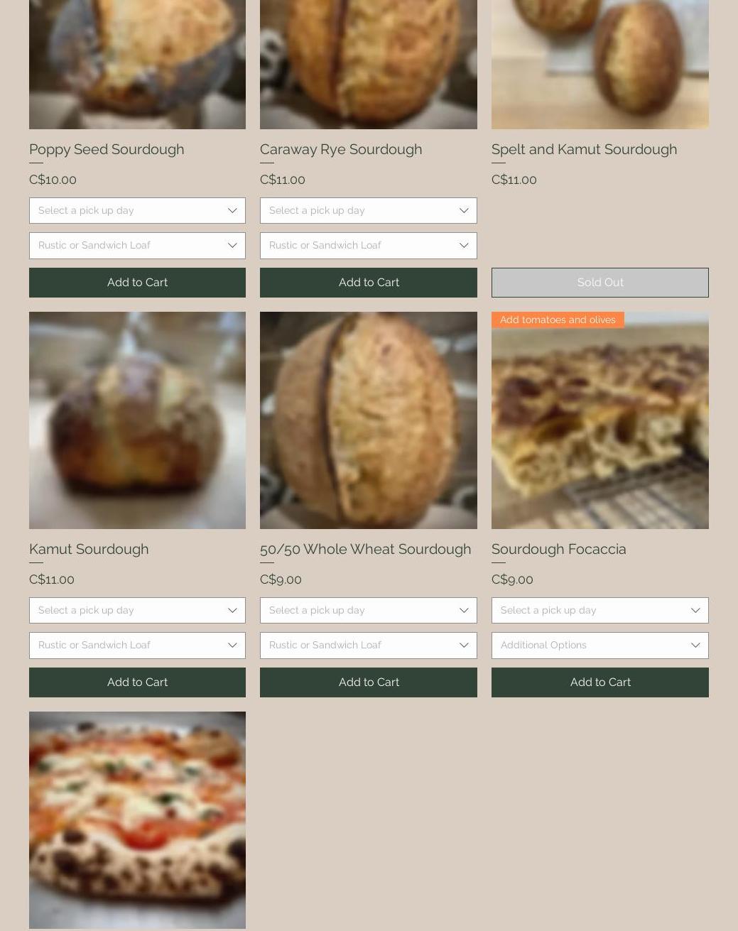 Morningstar Bread Co. Menu