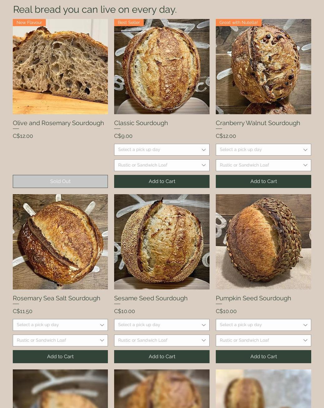 Morningstar Bread Co. Menu