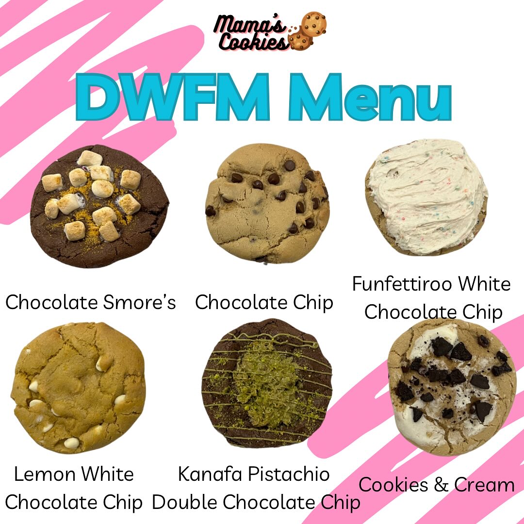 Mama's Cookies Menu
