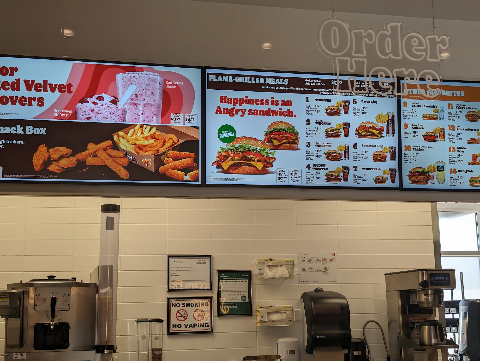 Burger King Menu