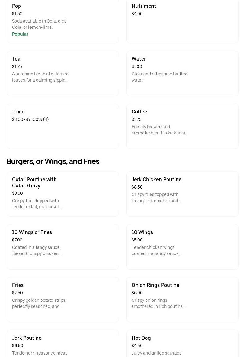 Meechies BBQ & Jerk Menu