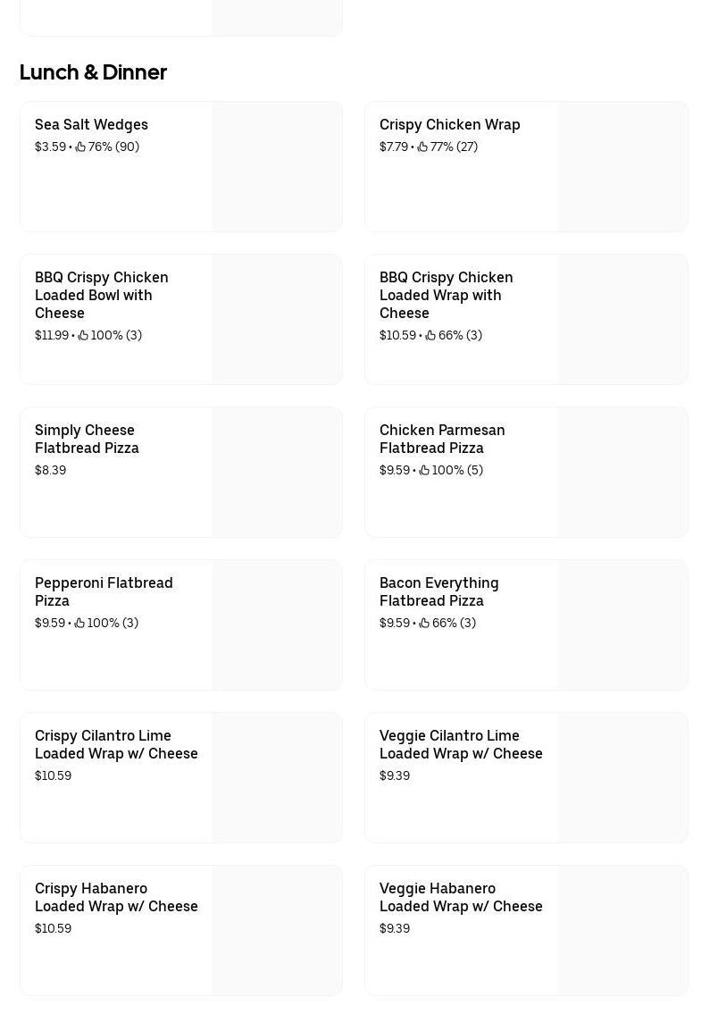 International Pastries Menu